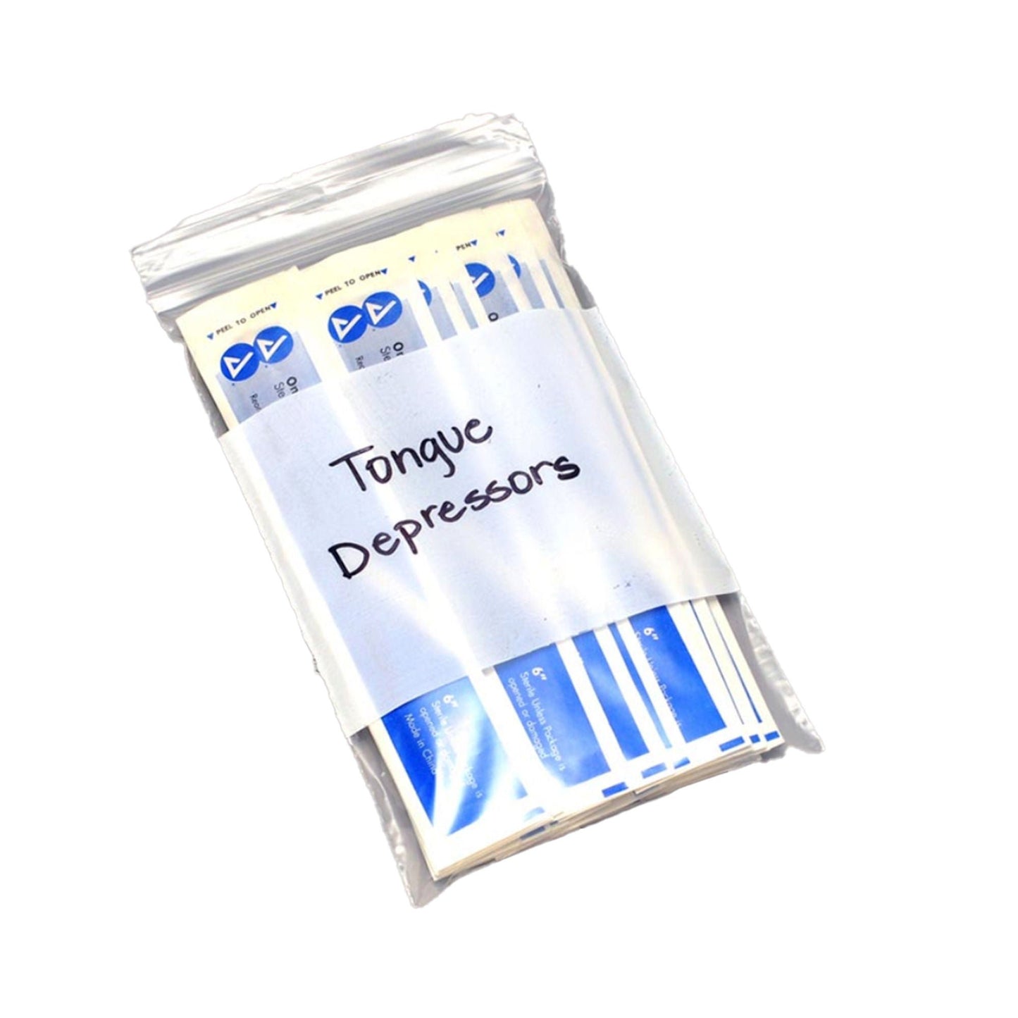 LK Clear Line Reclosable Bag LDPE Clear / White Block Zipper Closure