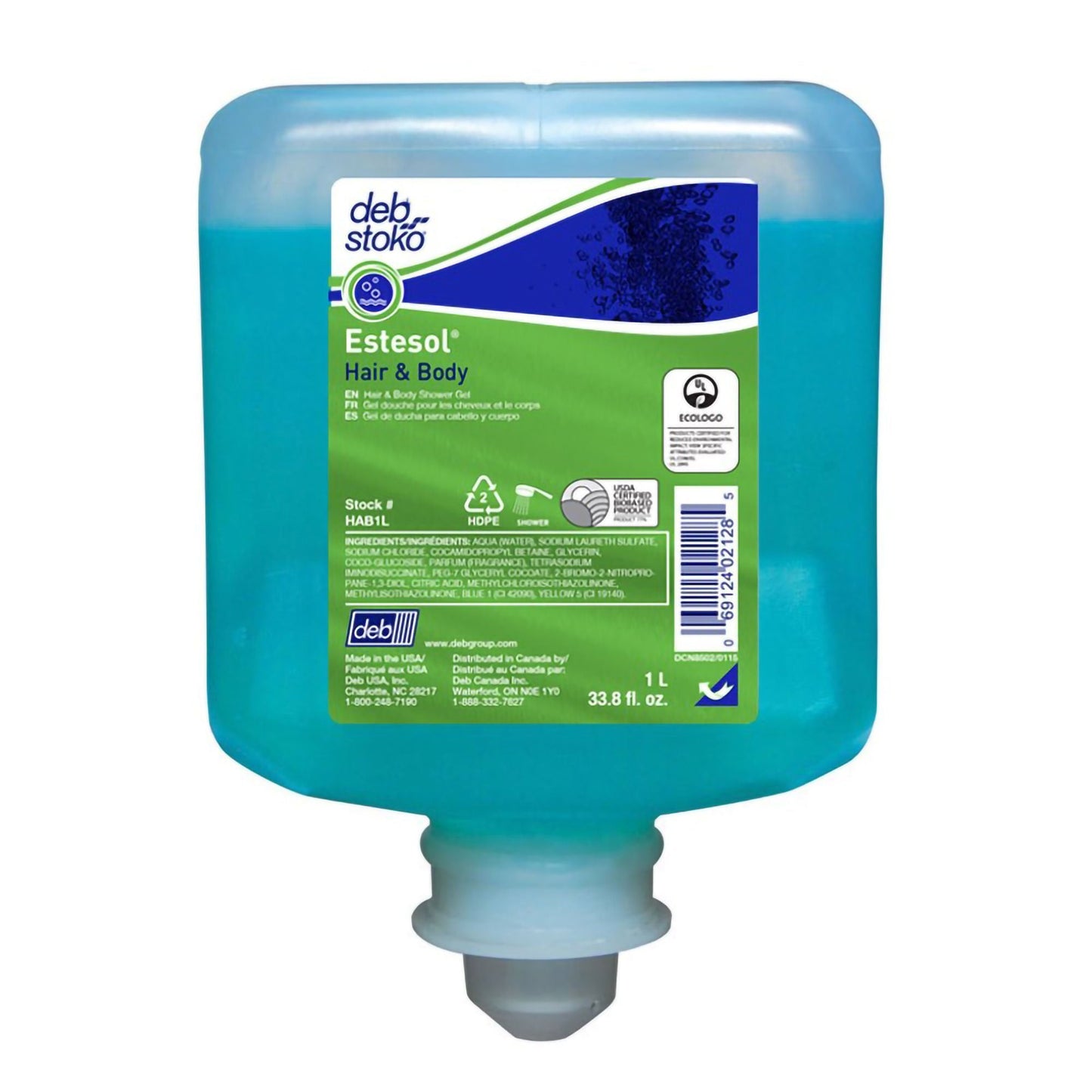 Estesol® Shampoo and Body Wash, Rainforest Scent, Dispenser Refill