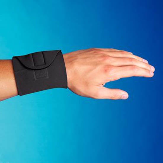 Sammons Preston Universal Wrist Support Wraparound / Wristlet Neoprene / Nylon Left or Right Wrist Black