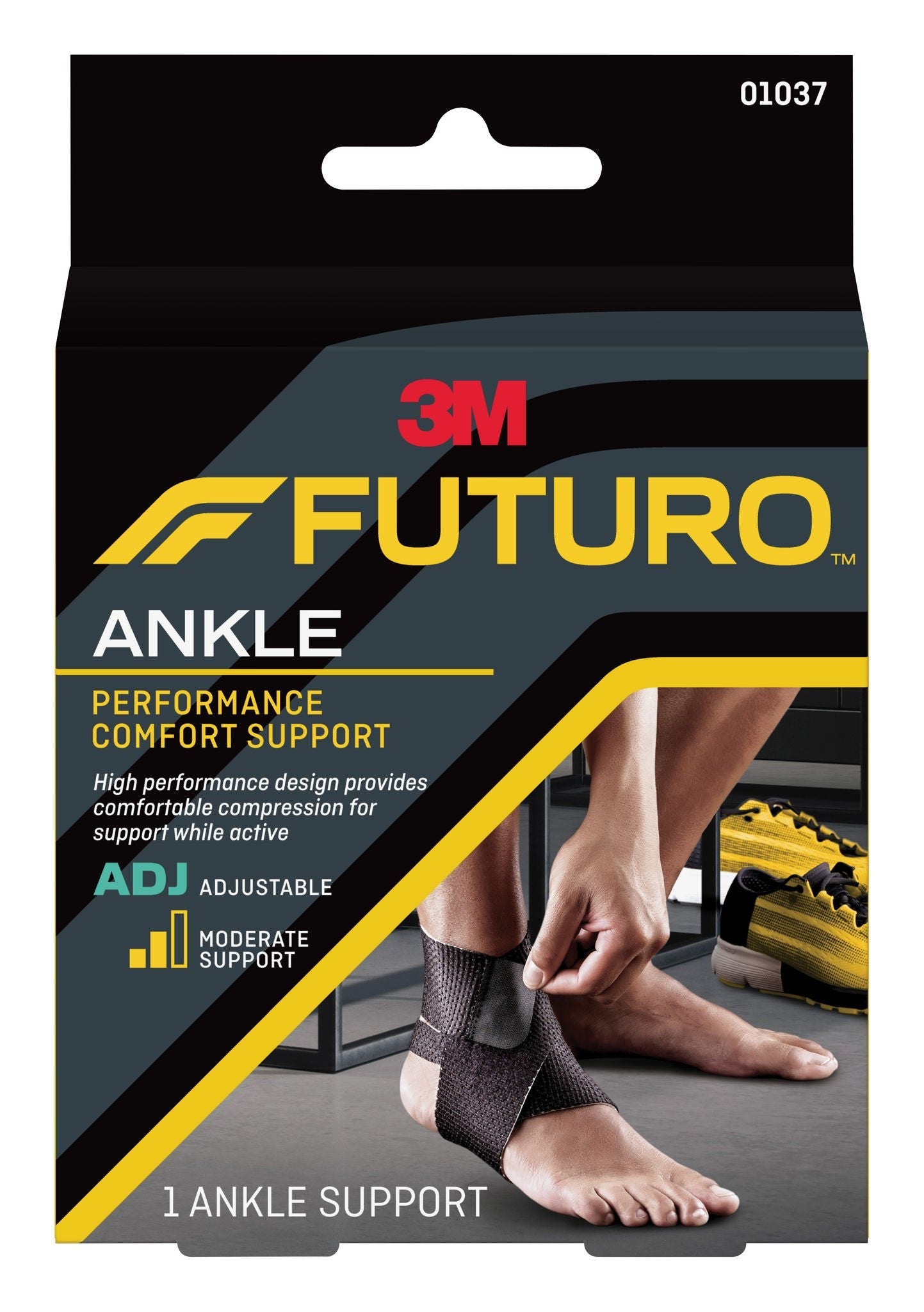 3M™ Futuro™ Ankle Brace, Low Profile, Black