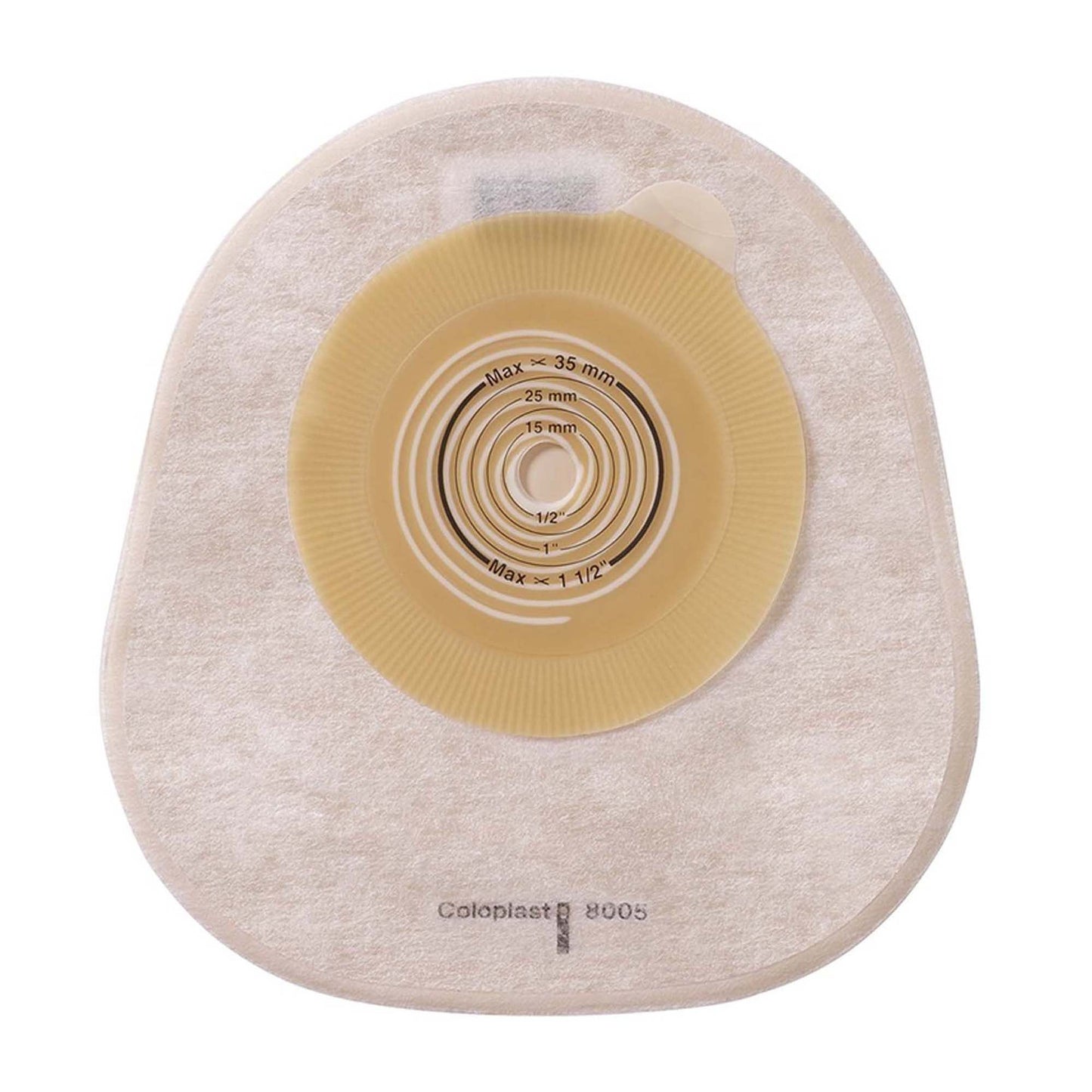 Assura® One-Piece Transparent Colostomy Pouch, Cut to Fit Stomas