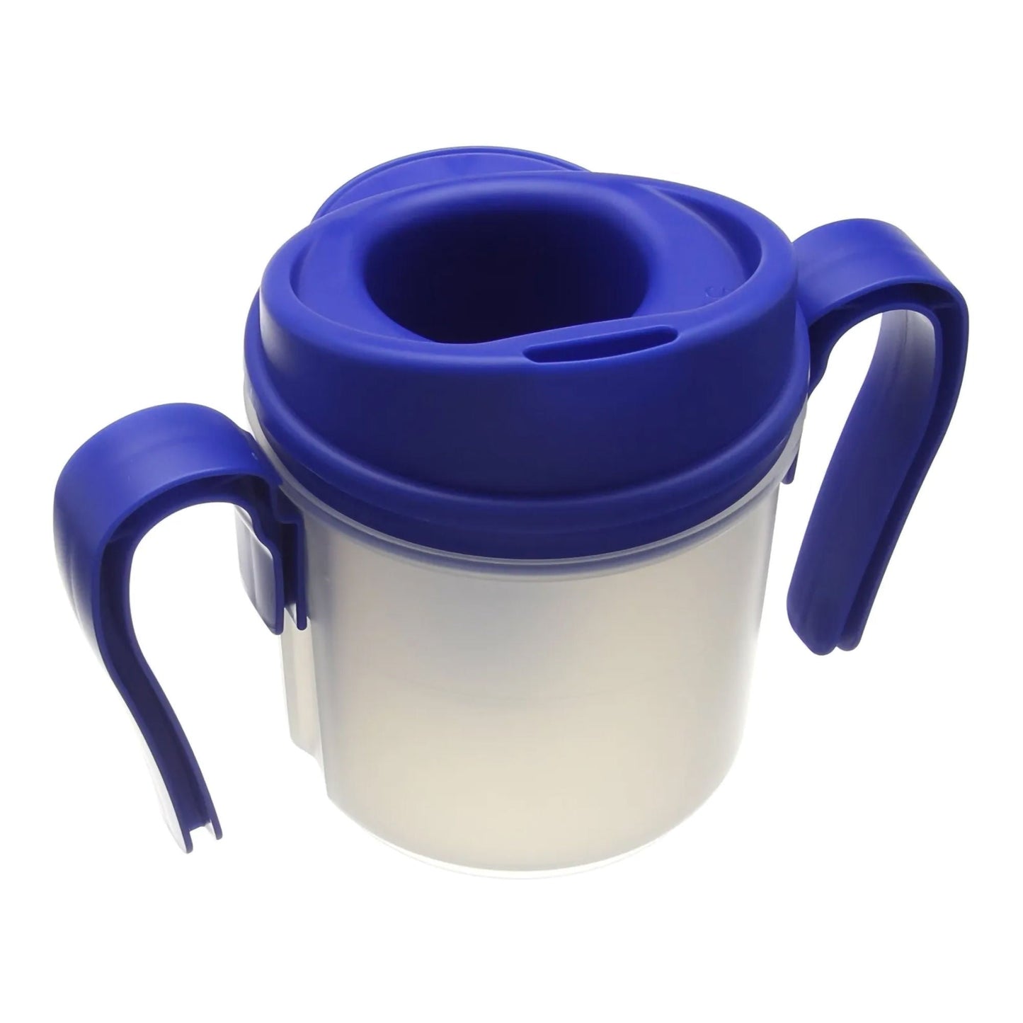Provale Regulating Drinking Cup Plastic Clear Cup / Blue Lid Reusable