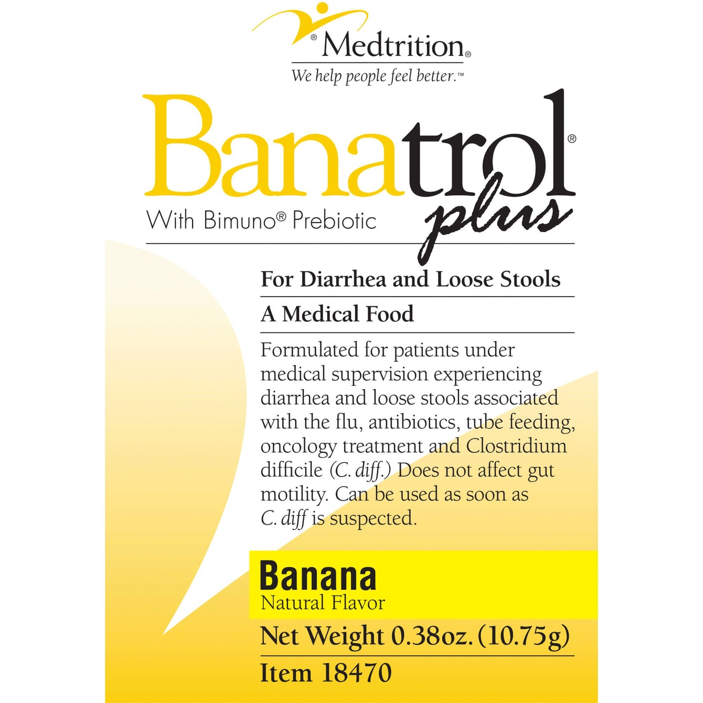 Banatrol® Plus with Bimuno® Prebiotic Medical Food, Banana Flavor