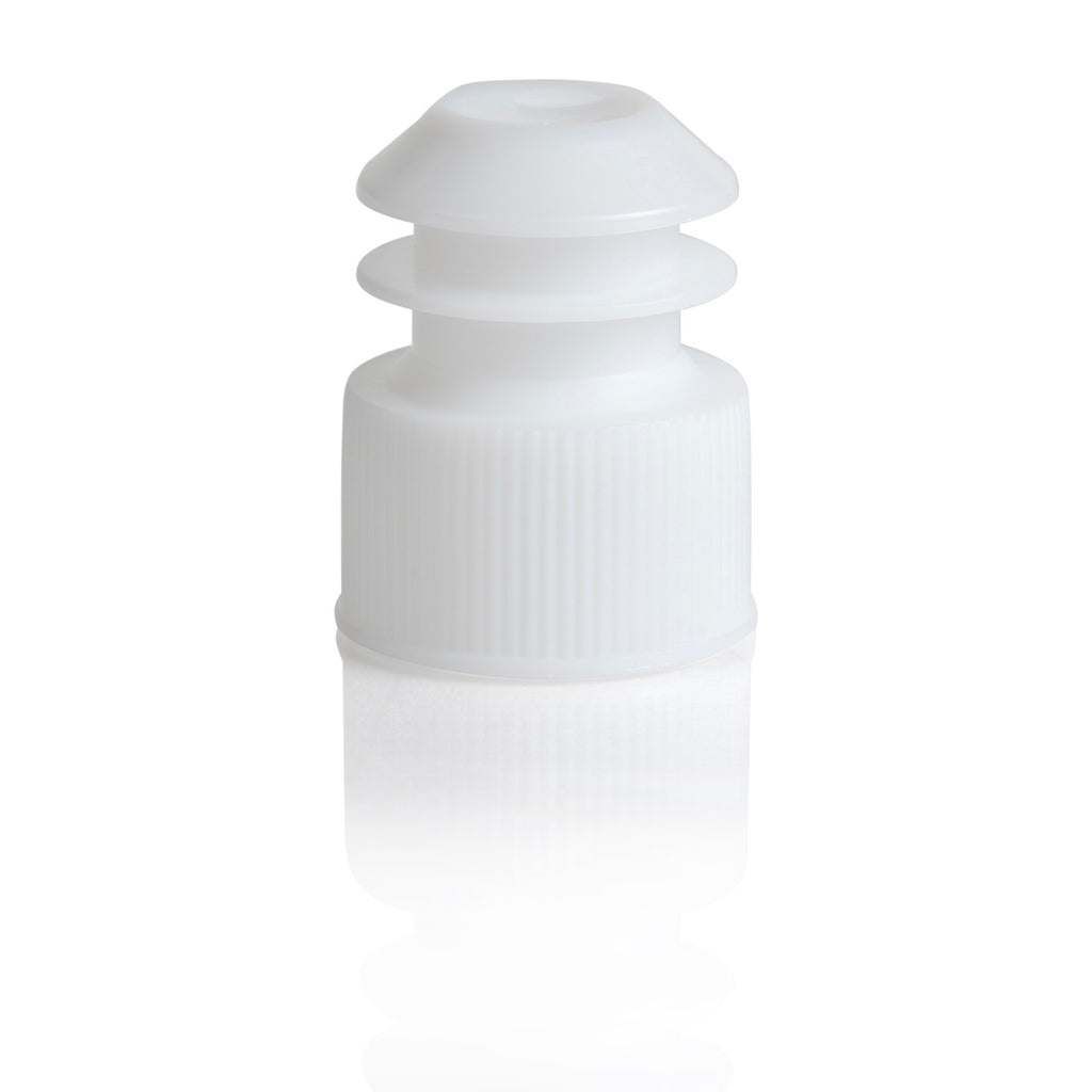Flange Plug Caps, 17 mm, for 17 mm & 15 mL Centrifuge Tubes — White, 1000/Case | Globe Scientific