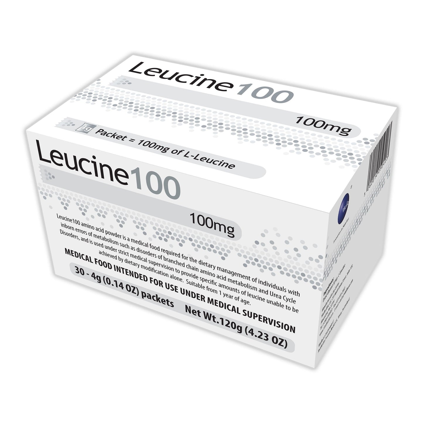 Leucine 100 Oral Supplement Unflavored Powder 4 Gram Individual Packet
