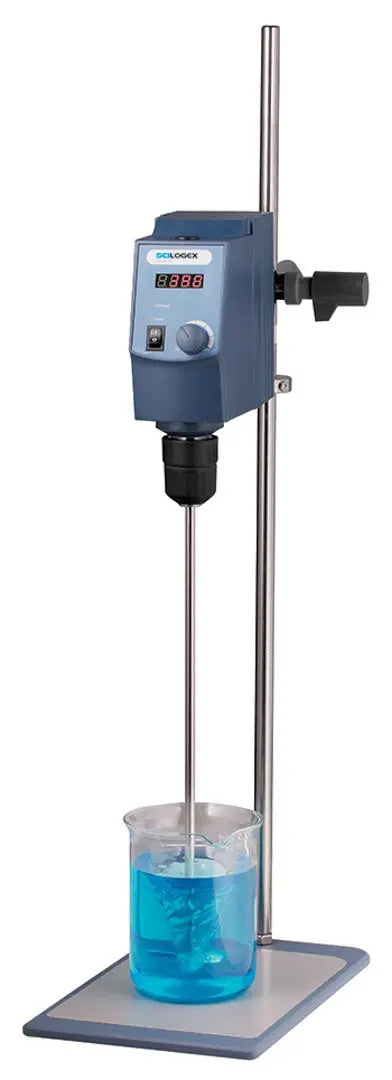 Overhead LED Digital Stirrer, with s/steel cross stirrer LabSupplies.com
