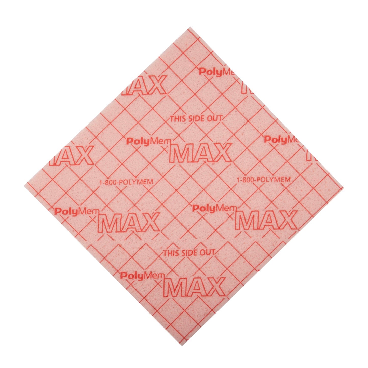 PolyMem® Max® Nonadhesive without Border Foam Dressing, 4½ x 4½ Inch