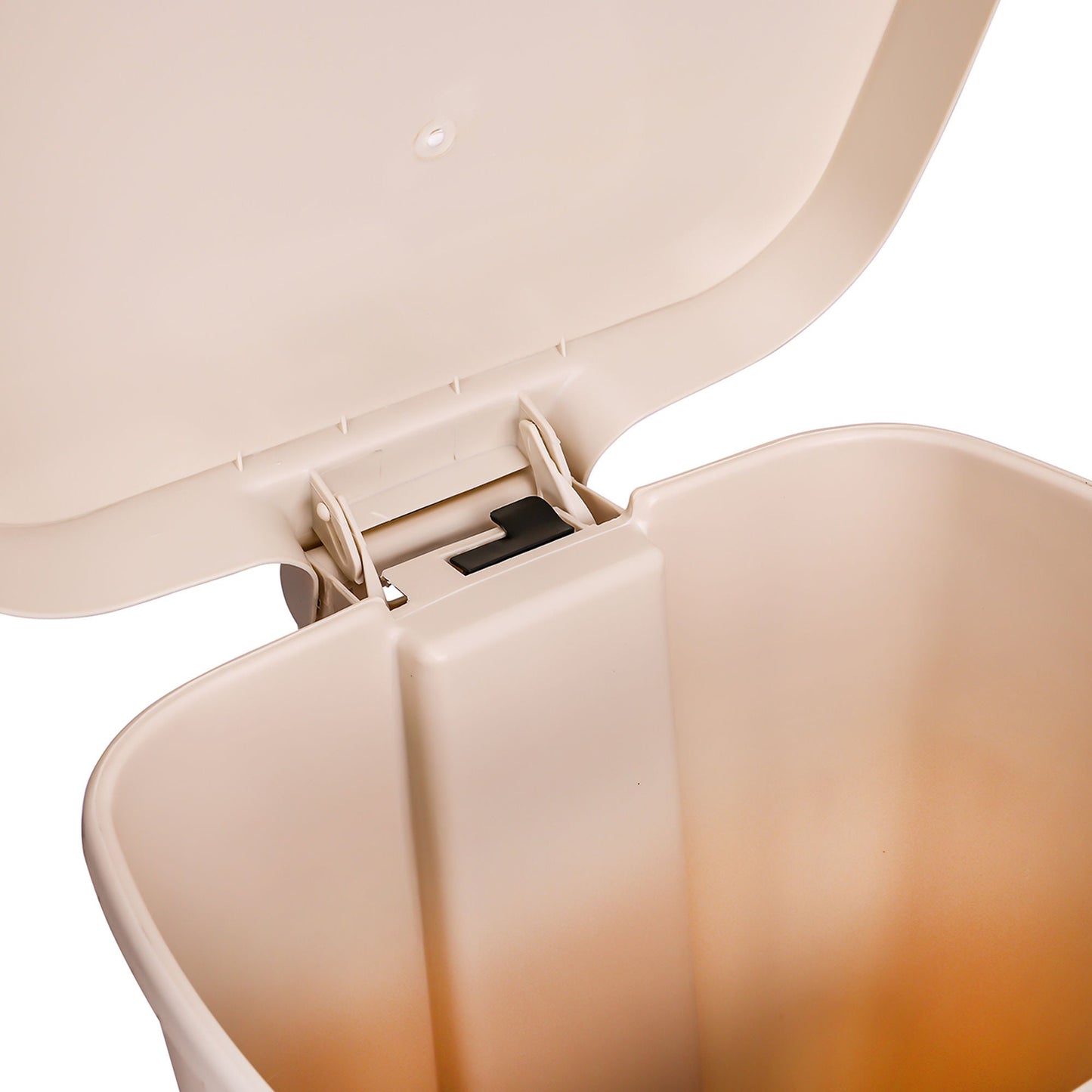 McKesson Waste Can with Step-On Pedal, Beige, x 26.57 Inch