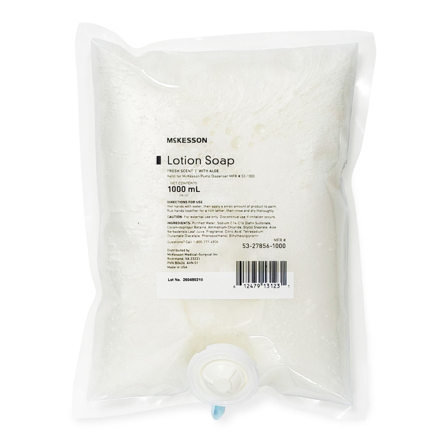 McKesson Lotion Soap, Refill Bag, Fresh Scent