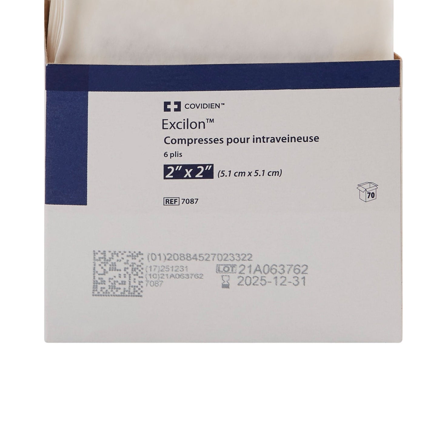 Excilon™ I.V. / Drain Split Dressing, Six-Ply