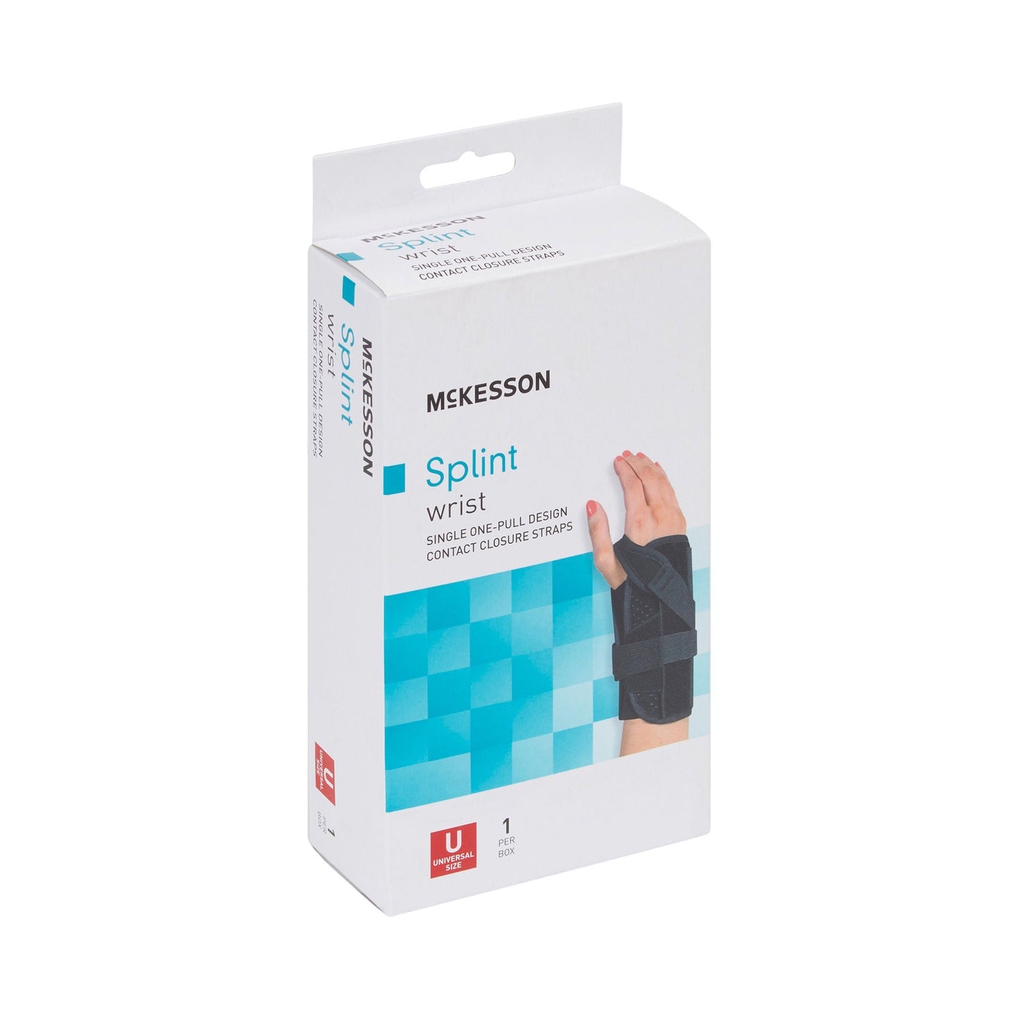 McKesson Right Wrist Splint with Single One-Pull Design