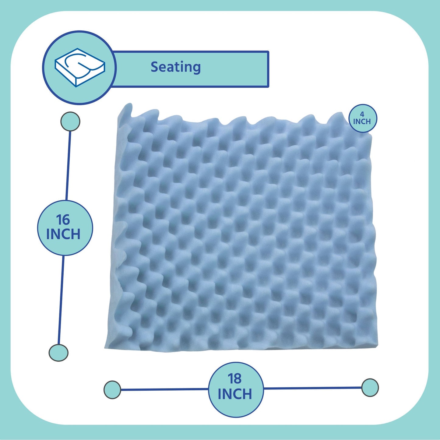 Span-America Convoluted Foam Seat Cushion