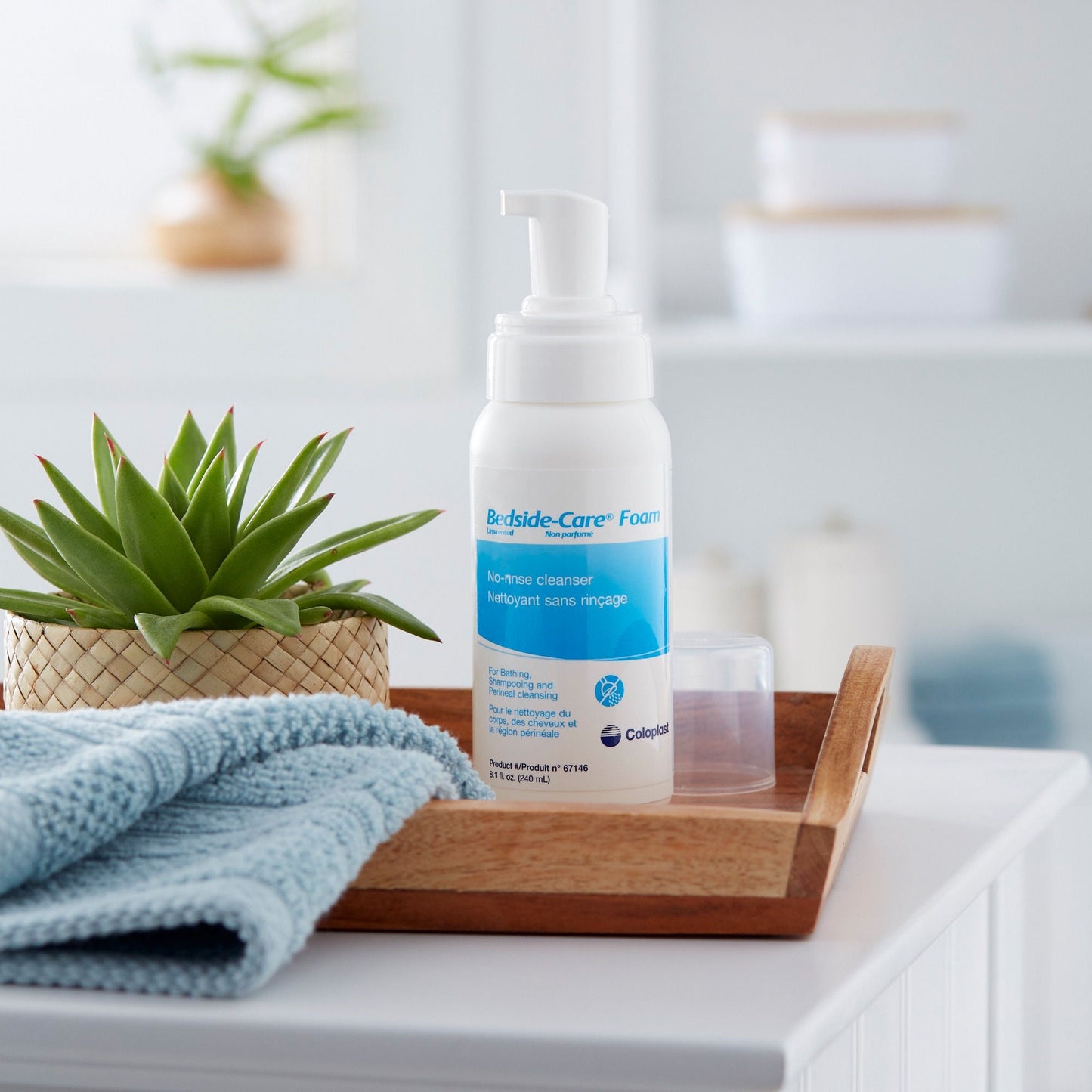 Bedside-Care® Foam Cleanser, Unscented, Shampoo and Body Wash, bottle