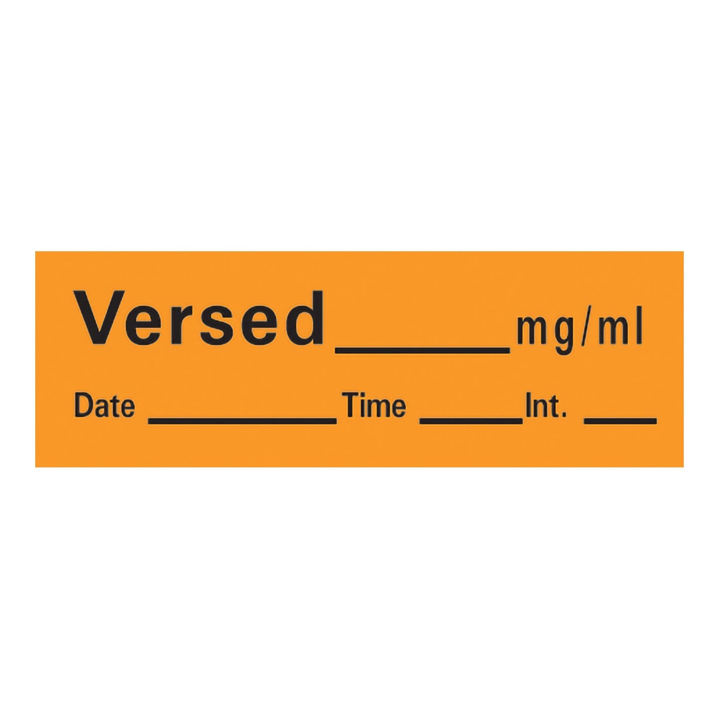 Timemed Anesthesia Label Tape, Versed
