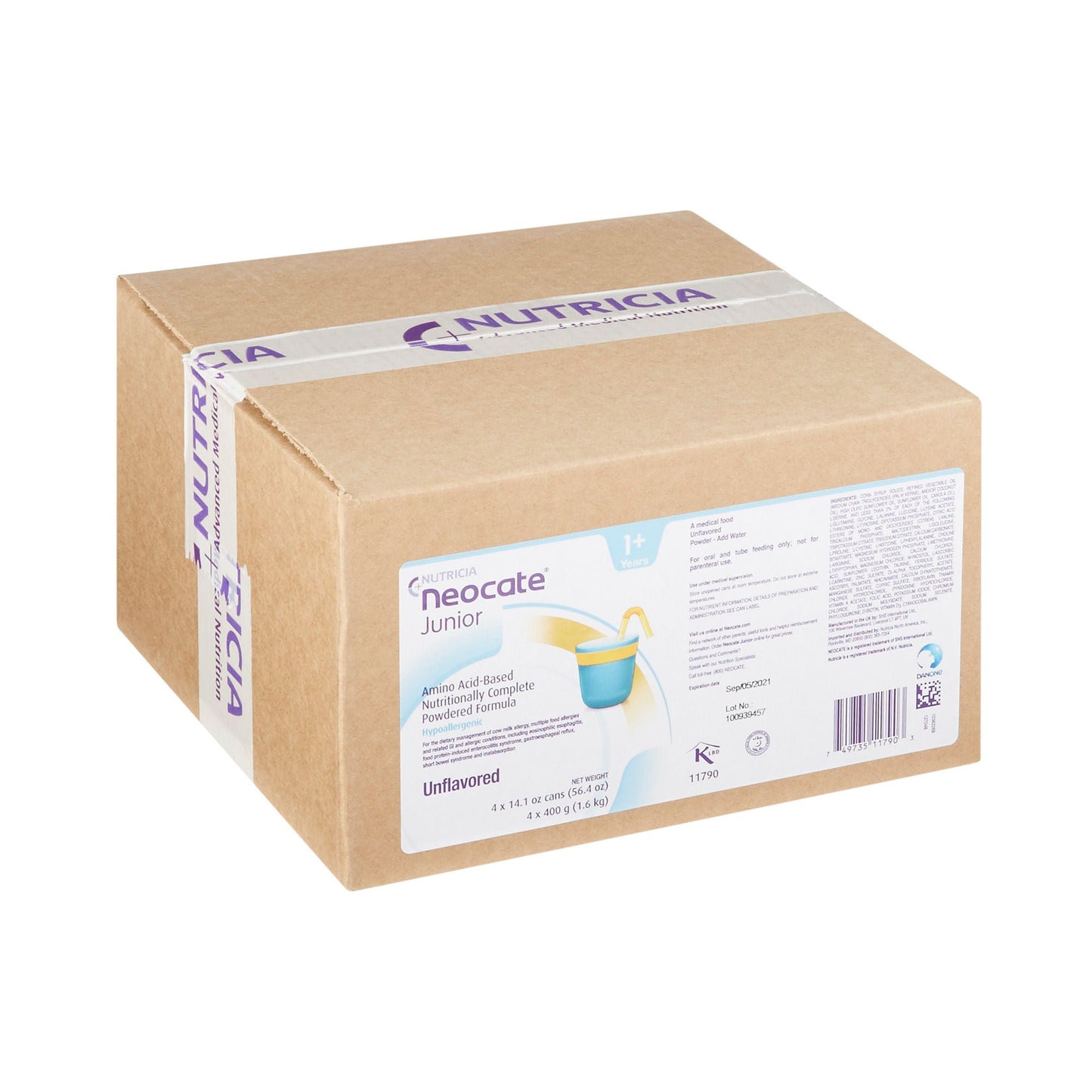 Neocate® Junior Amino Acid–Based Powdered Formula, can