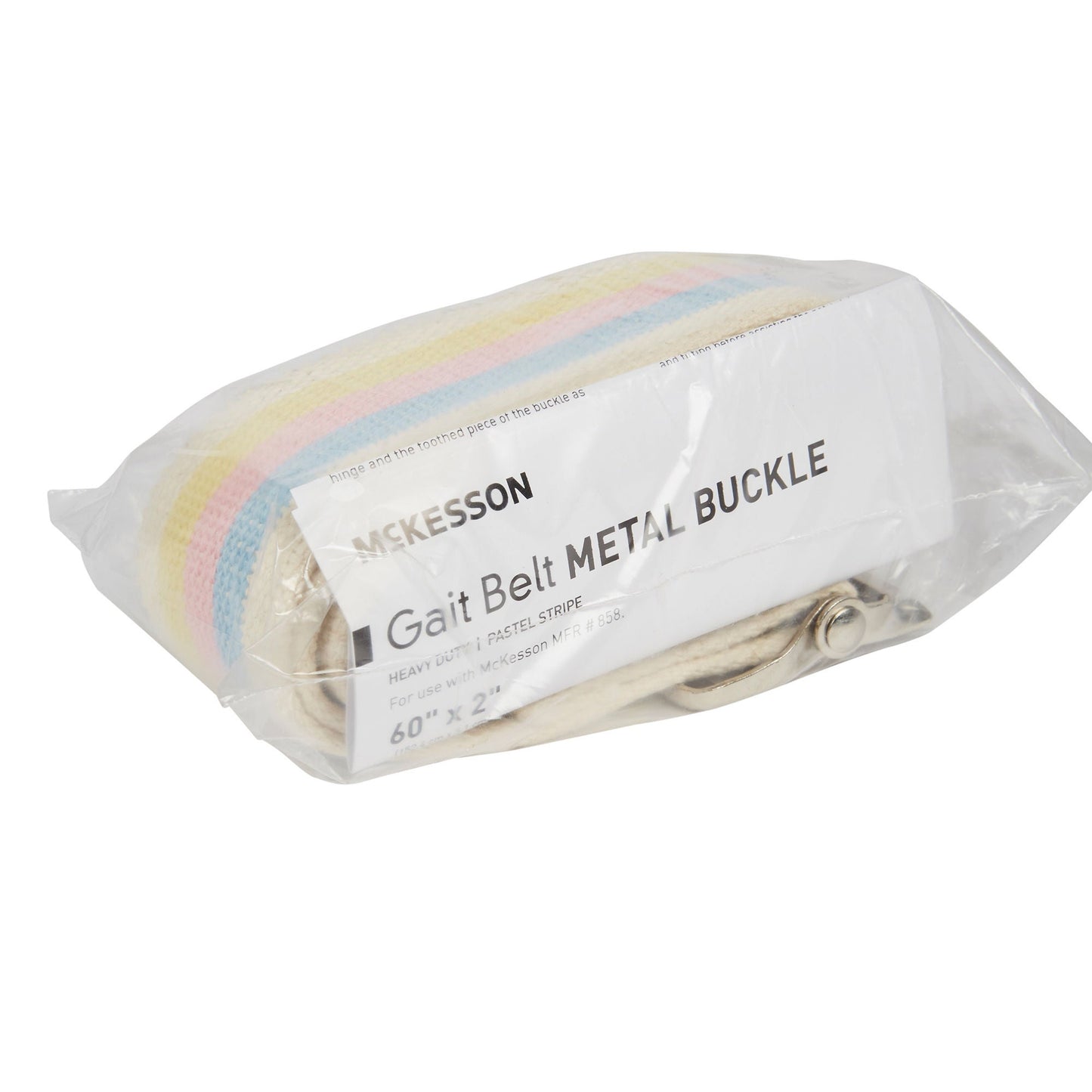 McKesson Pastel Stripe Gait Belt, 60 Inch