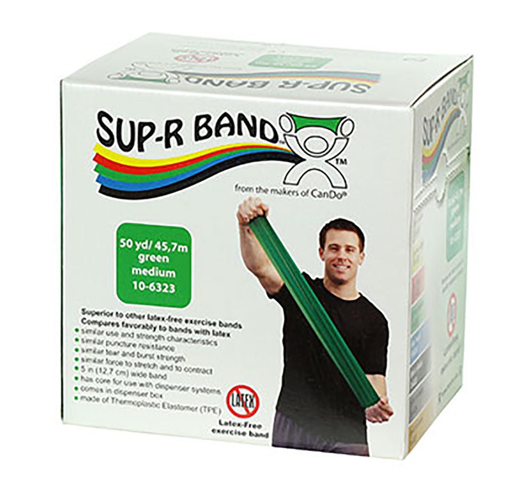 Sup-R Band® Exercise Resistance Band, Green, Medium Resistance