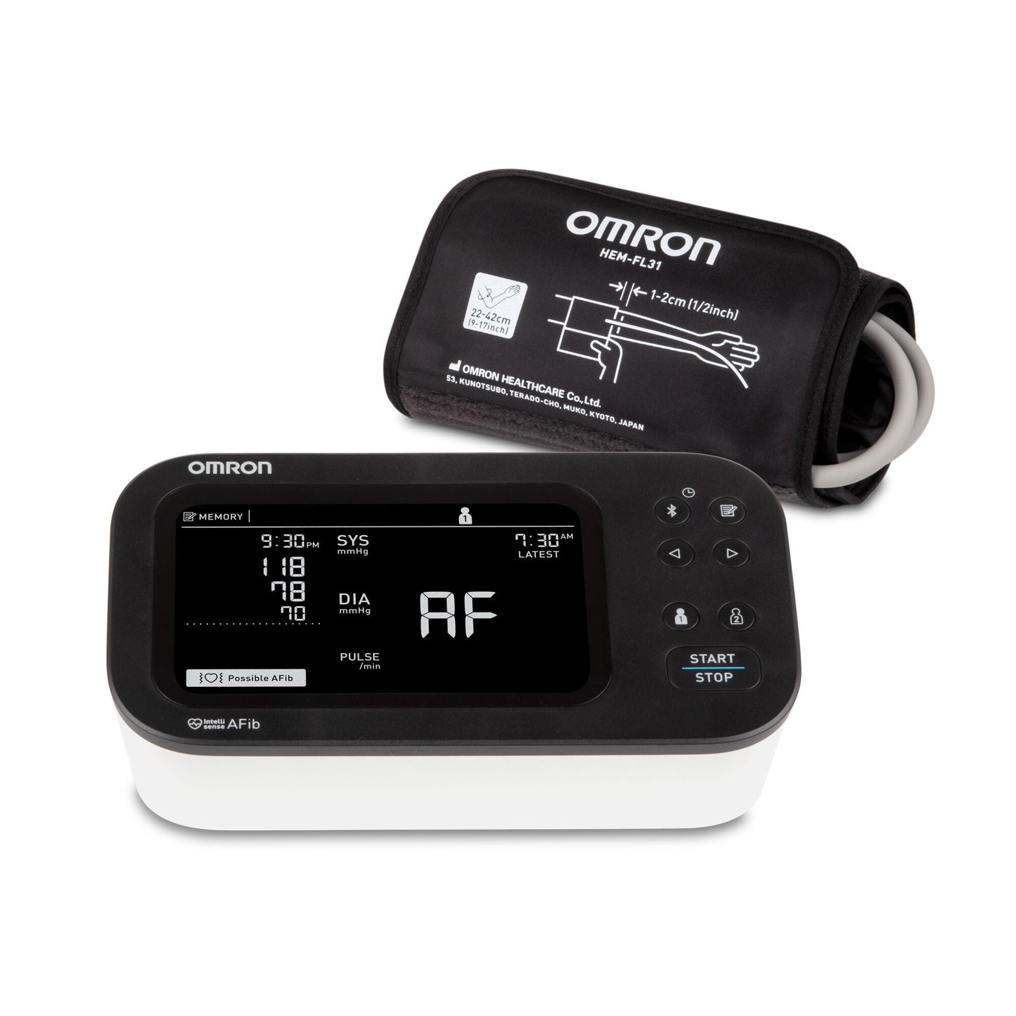 Omron 10 Series® Digital Blood Pressure Monitor with Bluetooth Connectivity