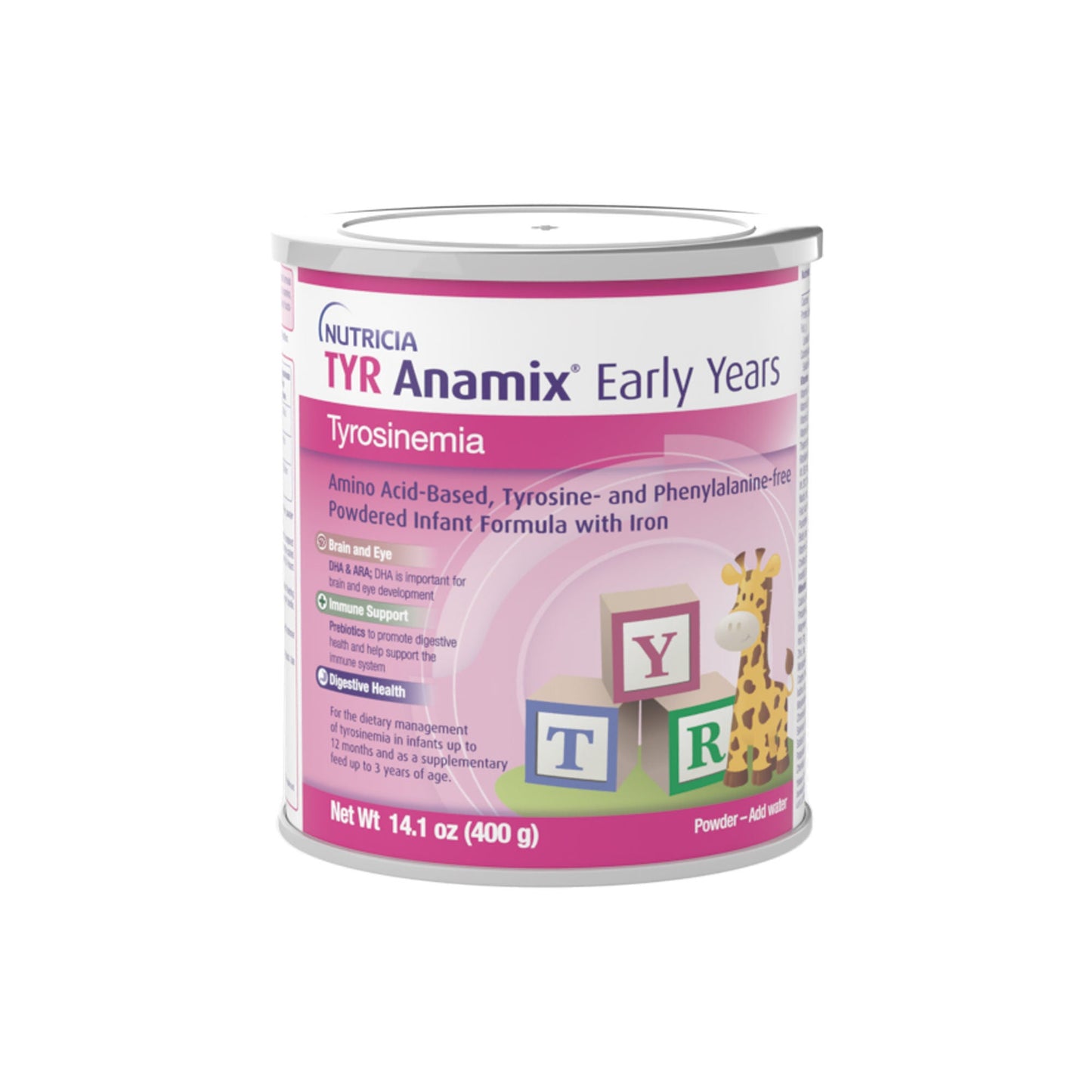 TYR Anamix Early Years Infant Formula Unflavored Can Powder Phenylalanine and Tyrosine-free Tyrosinemia (TYR)