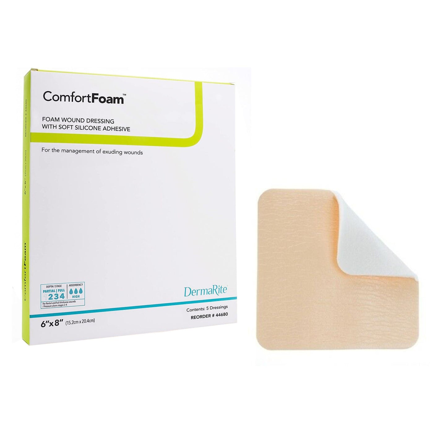 ComfortFoam™ Silicone Adhesive without Border Silicone Foam Dressing