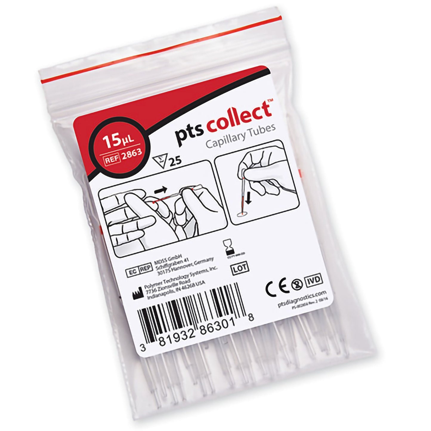 PTS Collect™ Capillary Blood Collection Tube