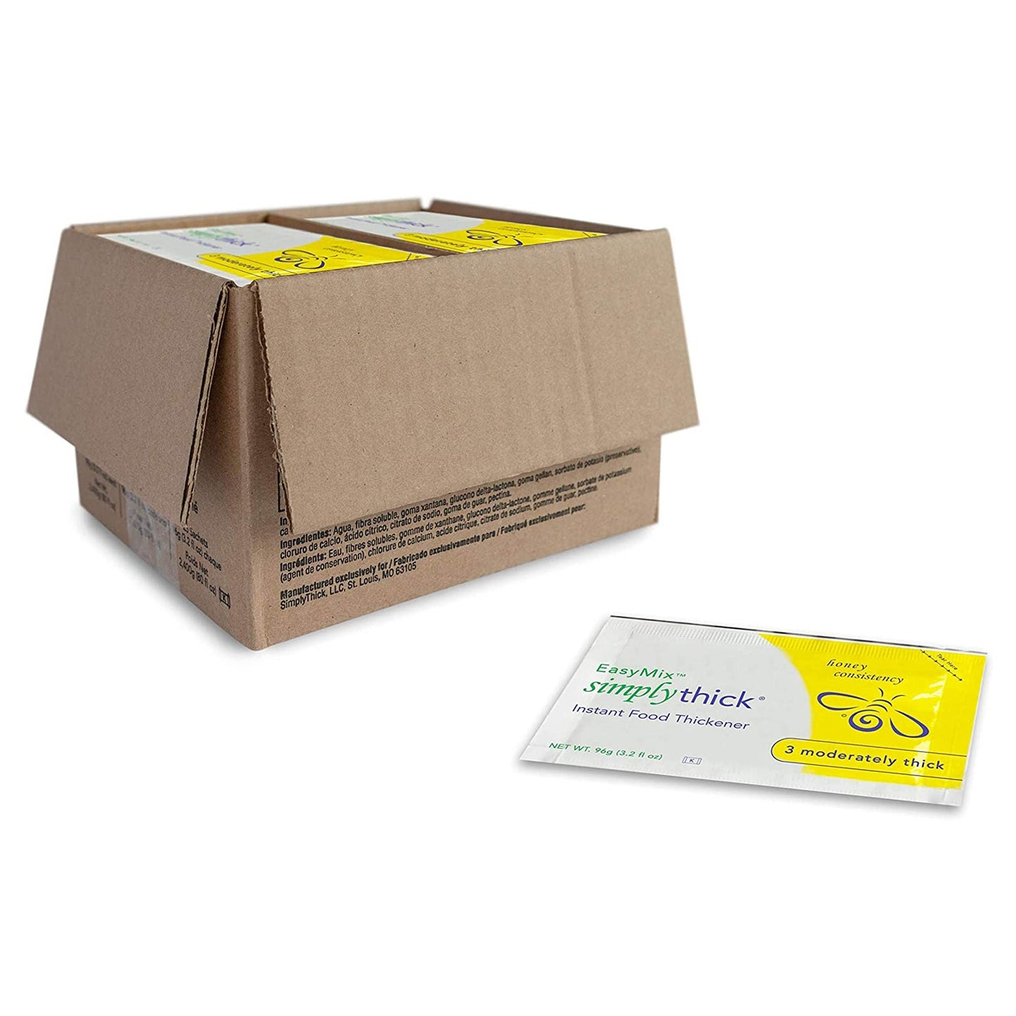 SimplyThick® Easy Mix™ Food and Beverage Unflavored Thickener, Honey Consistency