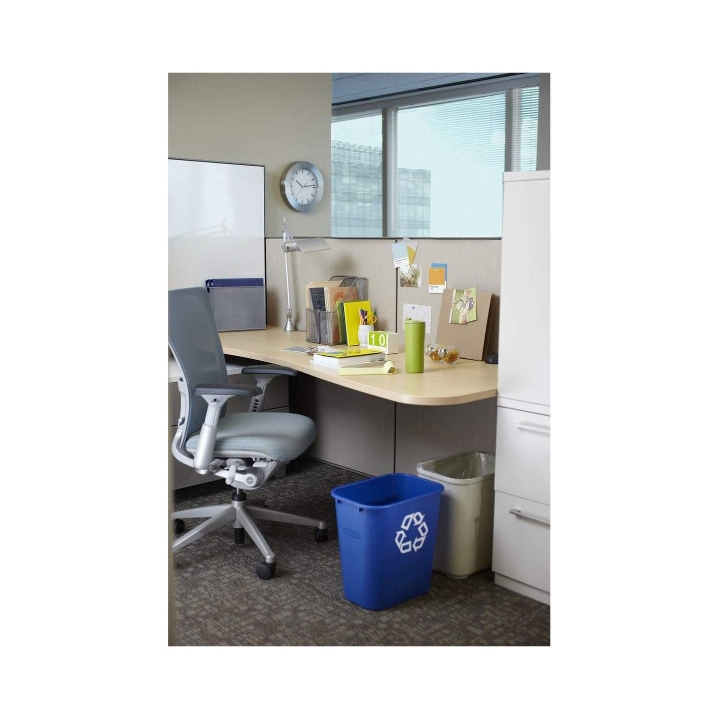 Rubbermaid Recycling Container, Rectangular