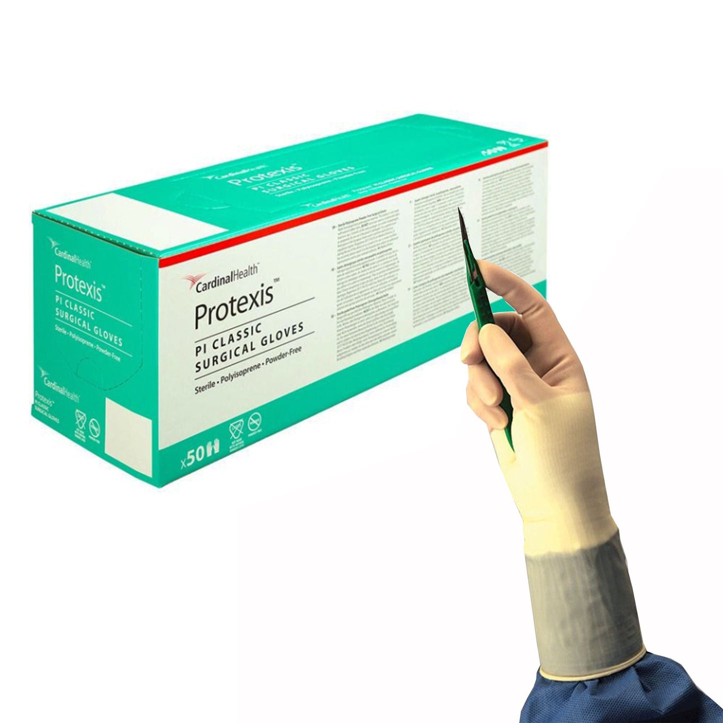 Sterile Protexis™ PI Classic Polyisoprene Surgical Gloves, Ivory