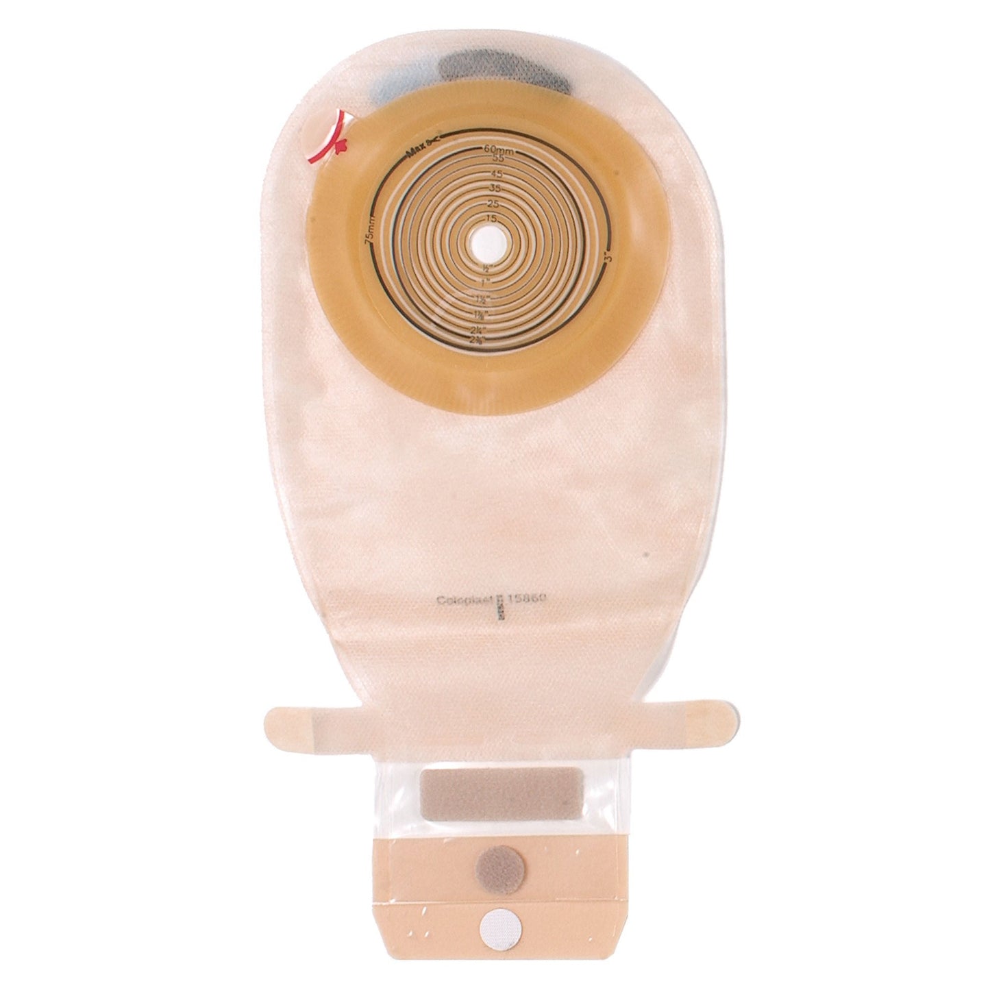 Assura® Flat One-Piece Opaque Ostomy Pouch, Pre-cut to Fit Stomas