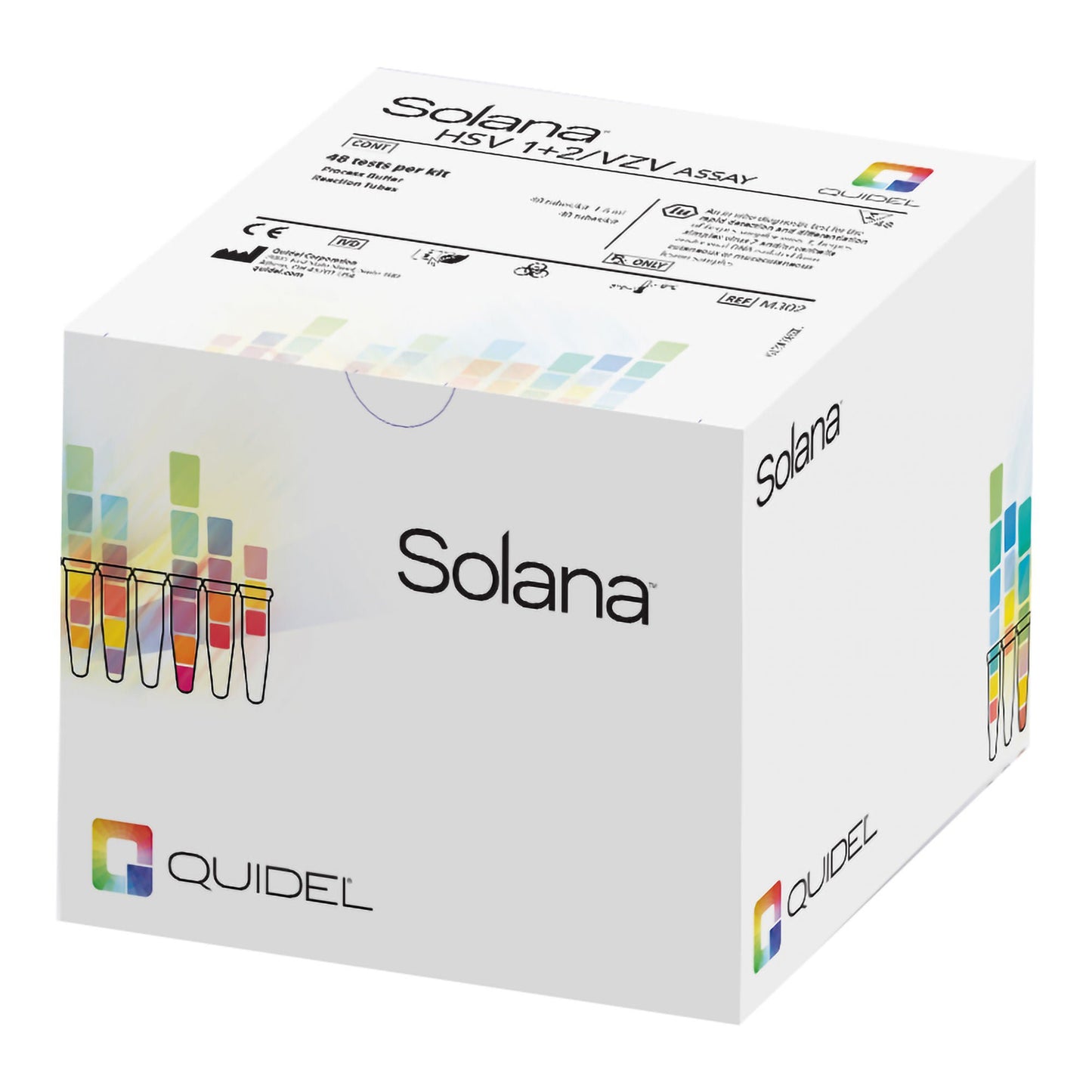 Solana HSV 1+2 / VZV Sexual Health Test Kit Herpes Simplex Virus / Varicella-Zoster Virus 48 Tests CLIA Non-Waived