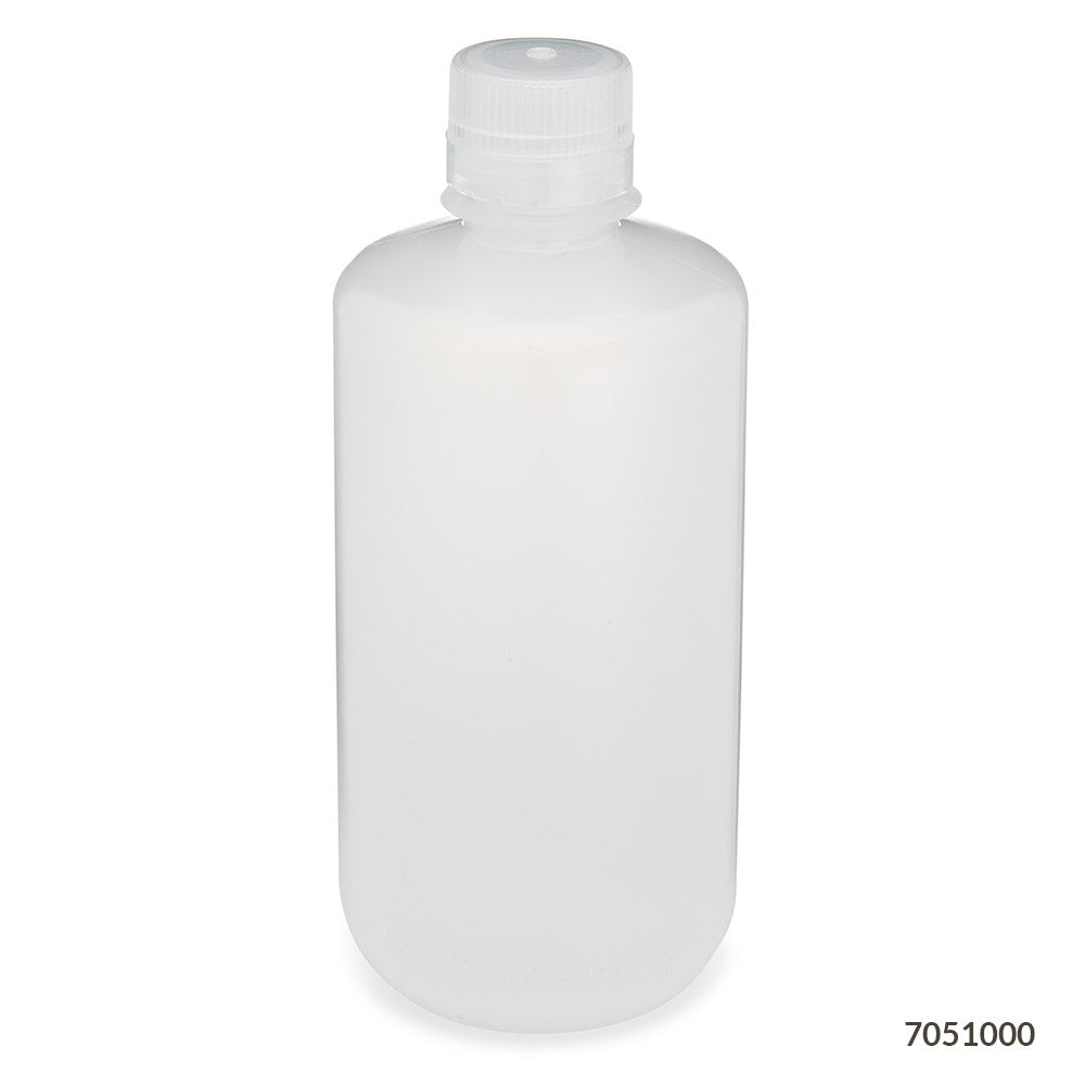Narrow Mouth Bottles, Polypropylene, Attached PP Screw Cap — 30–1000 mL, 6 & 12/Pack | Globe Scientific