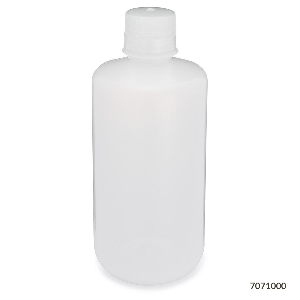 Narrow-Mouth LDPE Bottles, Attached PP Screw Cap — 30–1000 mL, 6–12/Pack | Globe Scientific