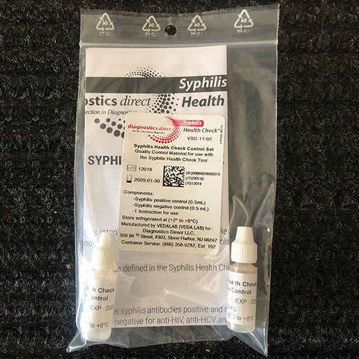 Syphilis Health Check Control Set Syphilis Positive Level / Negative Level 2 X 1 X