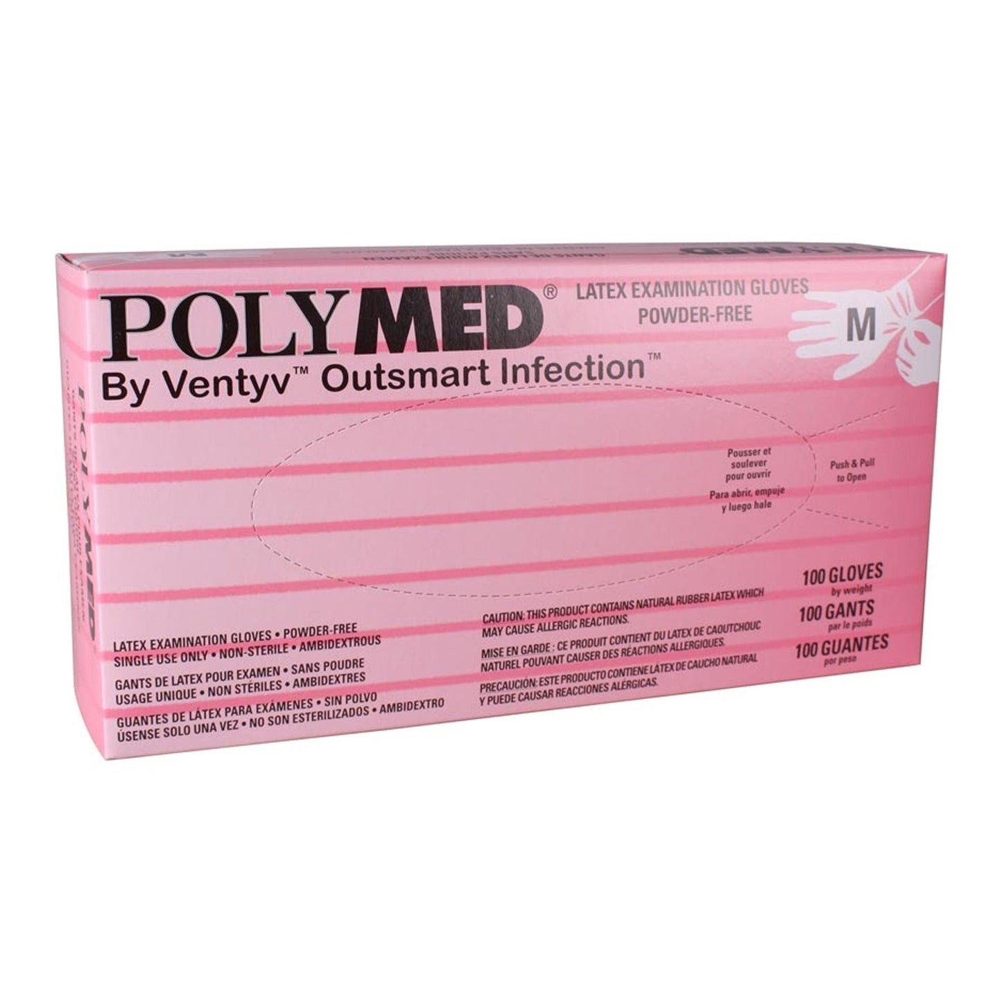 Polymed® Latex Exam Gloves, Ivory