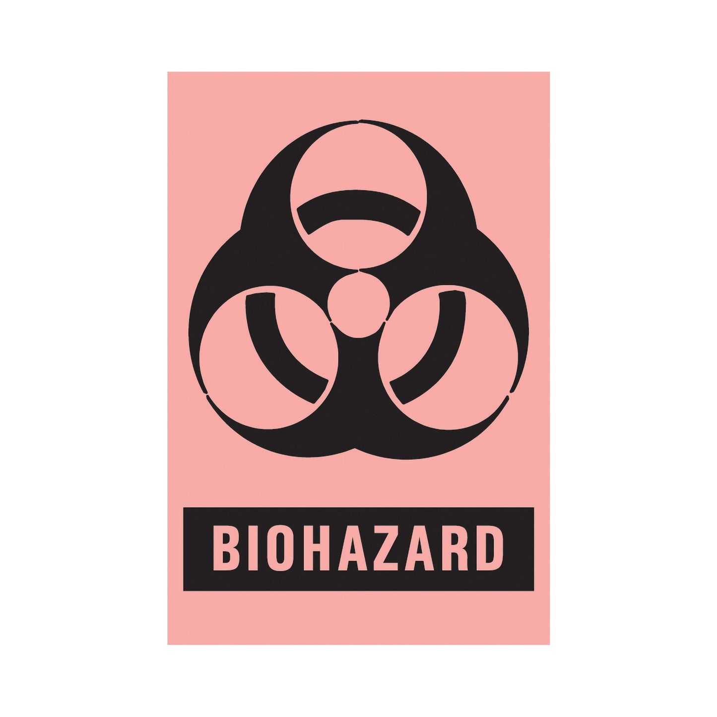 Timemed Pre-Printed Label, Biohazard