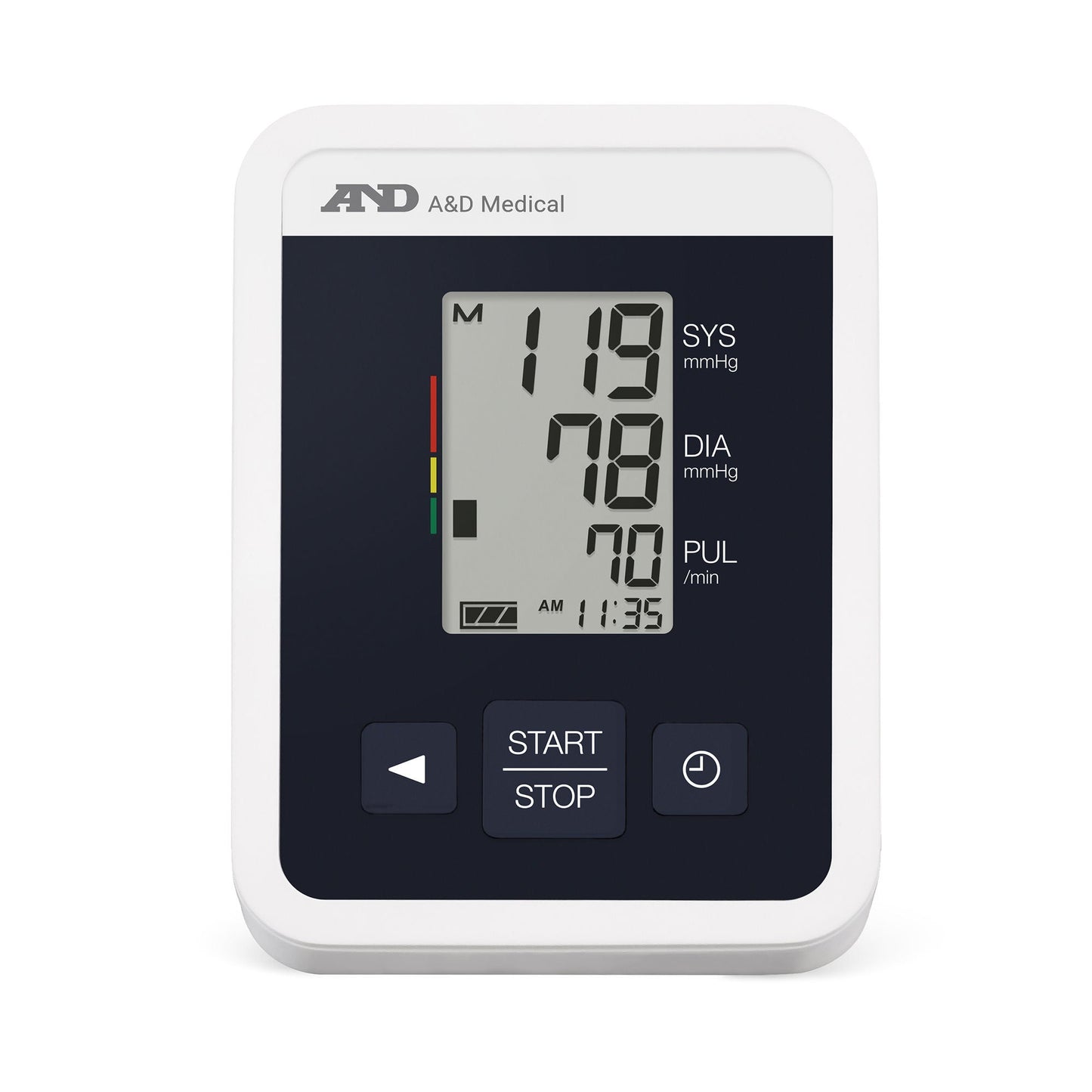 AND Digital Blood Pressure Monitor Wide Cuff Arm Nylon Cuff 8.6 tp 16.5 Inch Circumference Desk Model