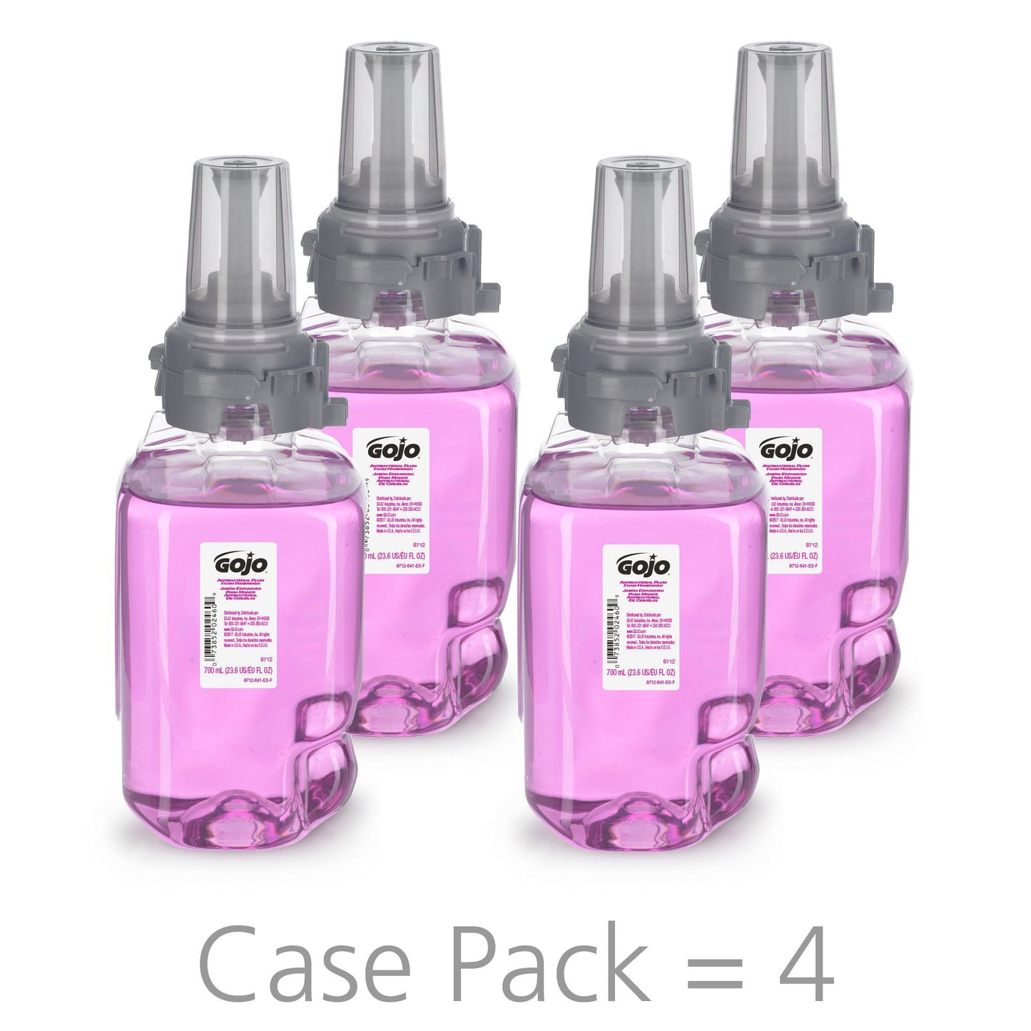 Gojo® Antibacterial Foam Handwash, Plum Scent, Refill for ADX-7™ Dispenser