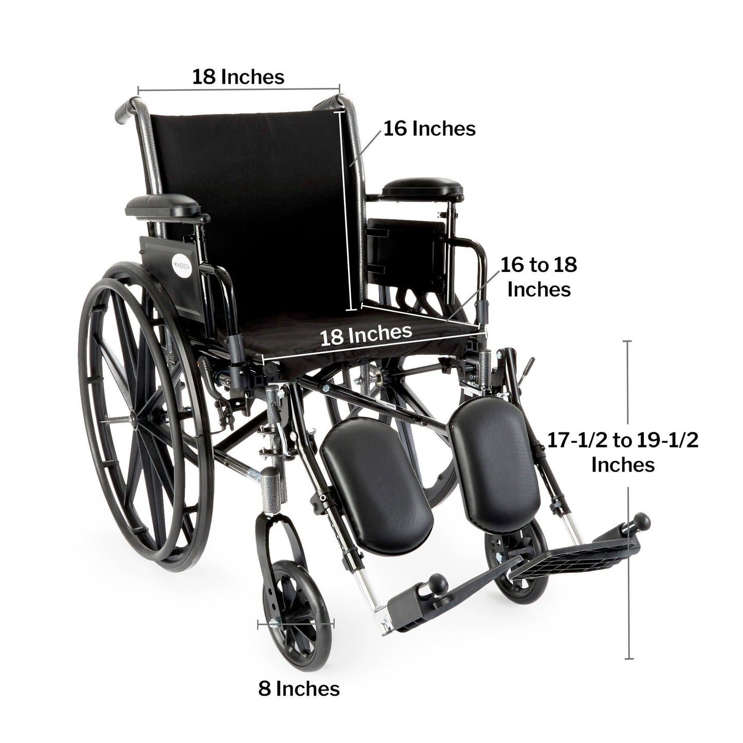 drive™ Cruiser III Manual Wheelchair, 18 Inch Seat Width