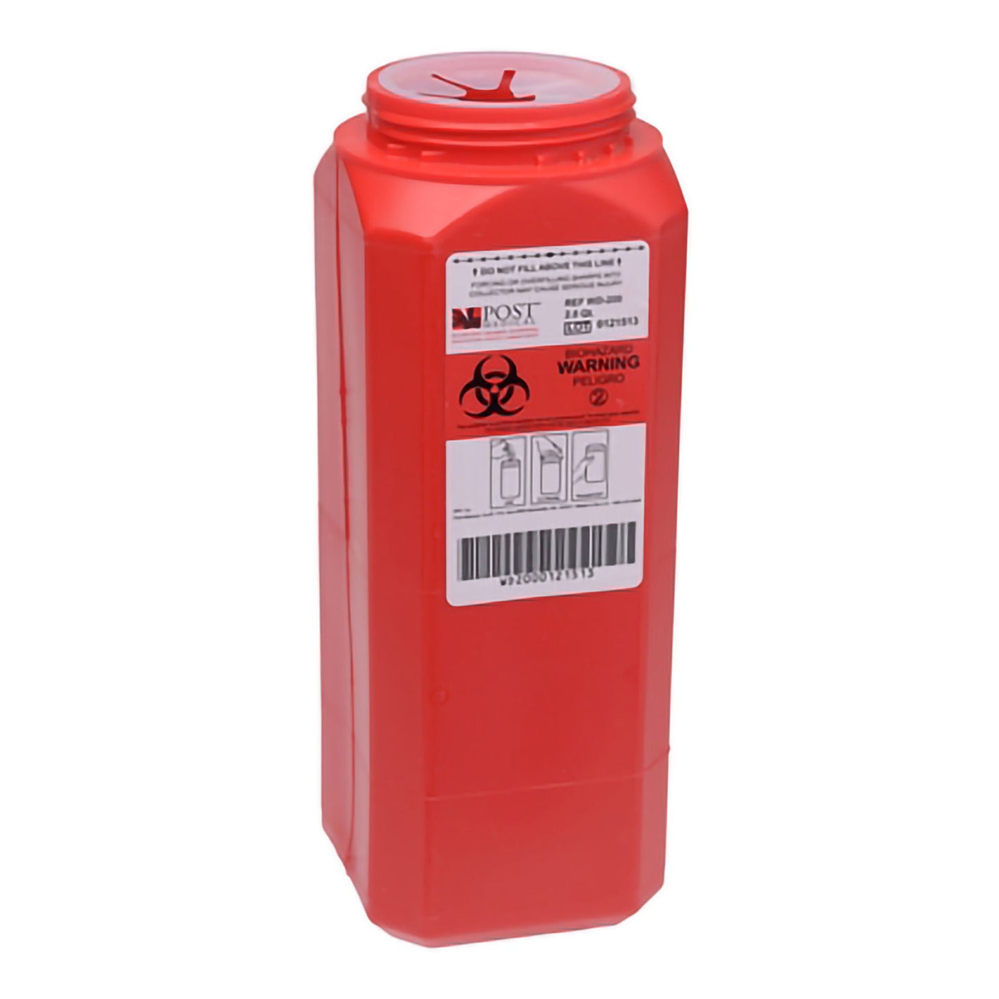 Post Medical A.N.D.™ Sharps Container, 2 Quart