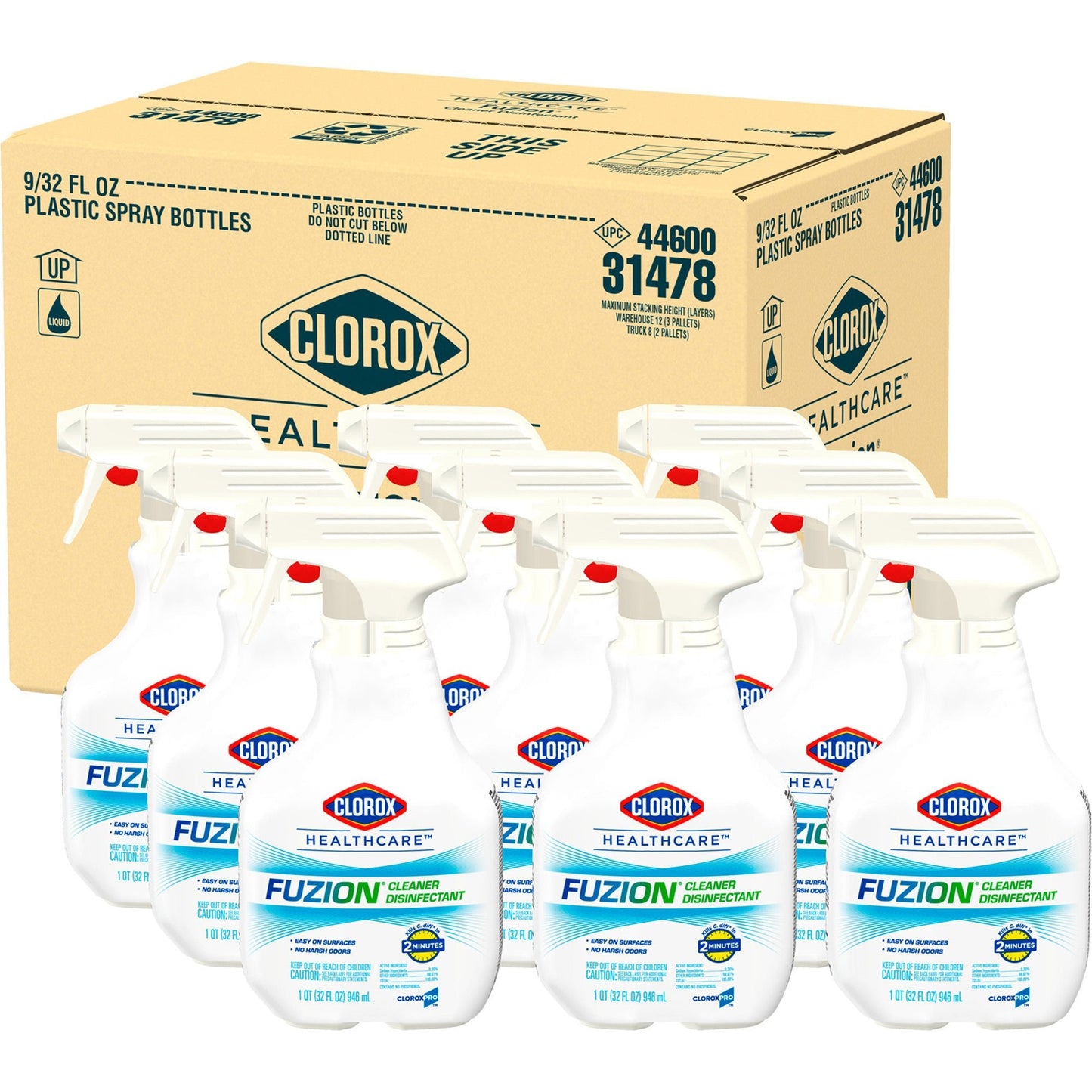 Clorox Healthcare® Fuzion™ Cleaner Disinfectant, Spray Bottle