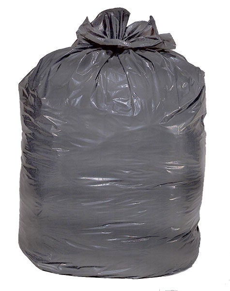 Colonial Bag Extra Heavy Duty Super Hex Trash Bag, Gray