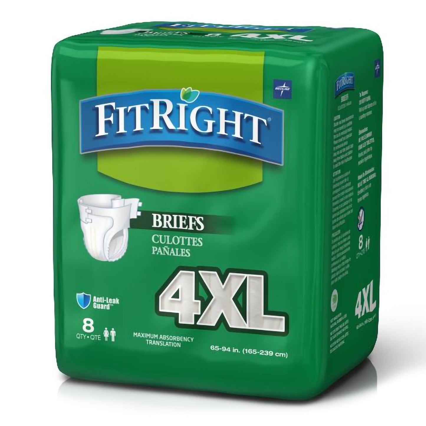 FitRight™ Plus Anti-Leak Guard Briefs, Bariatric Adult