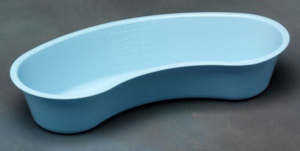 Cardinal Health™ Plastic Emesis Basin, Light Blue, capacity