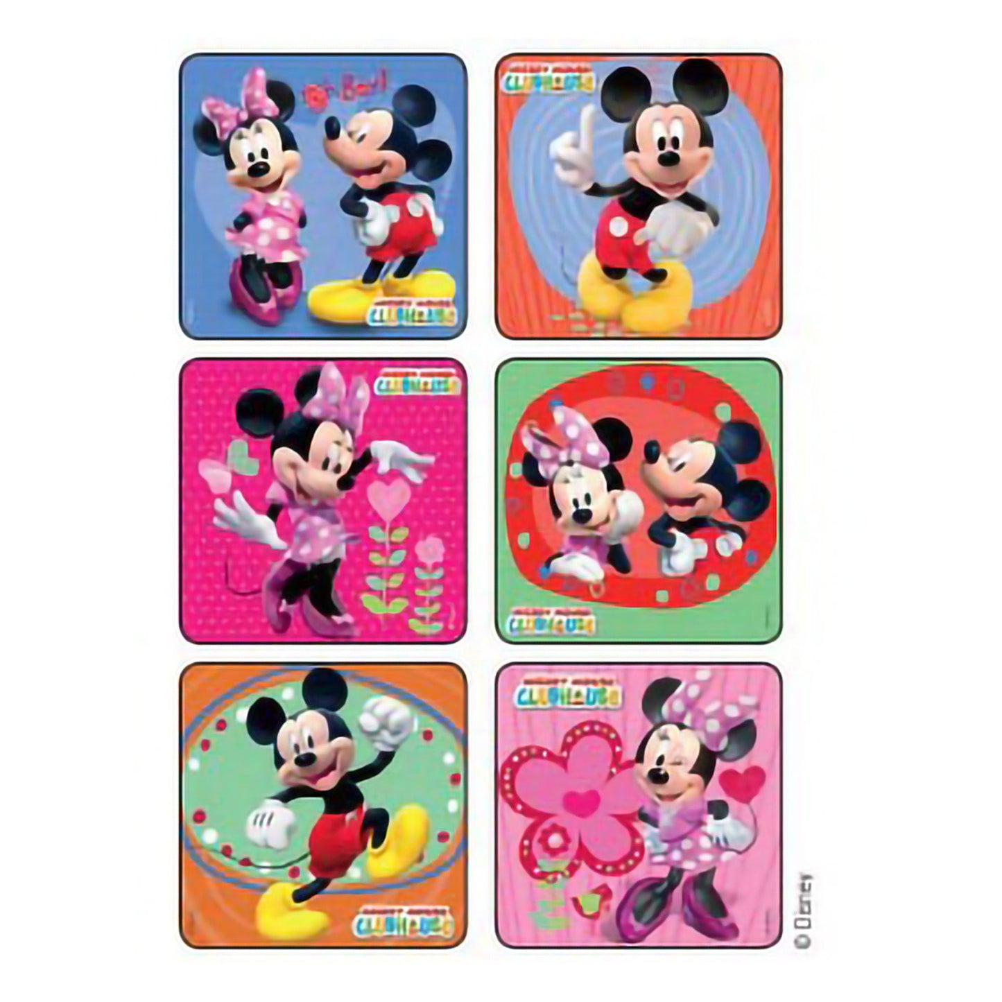 Disney Sticker Mickey and Minnie Mouse Glitter
