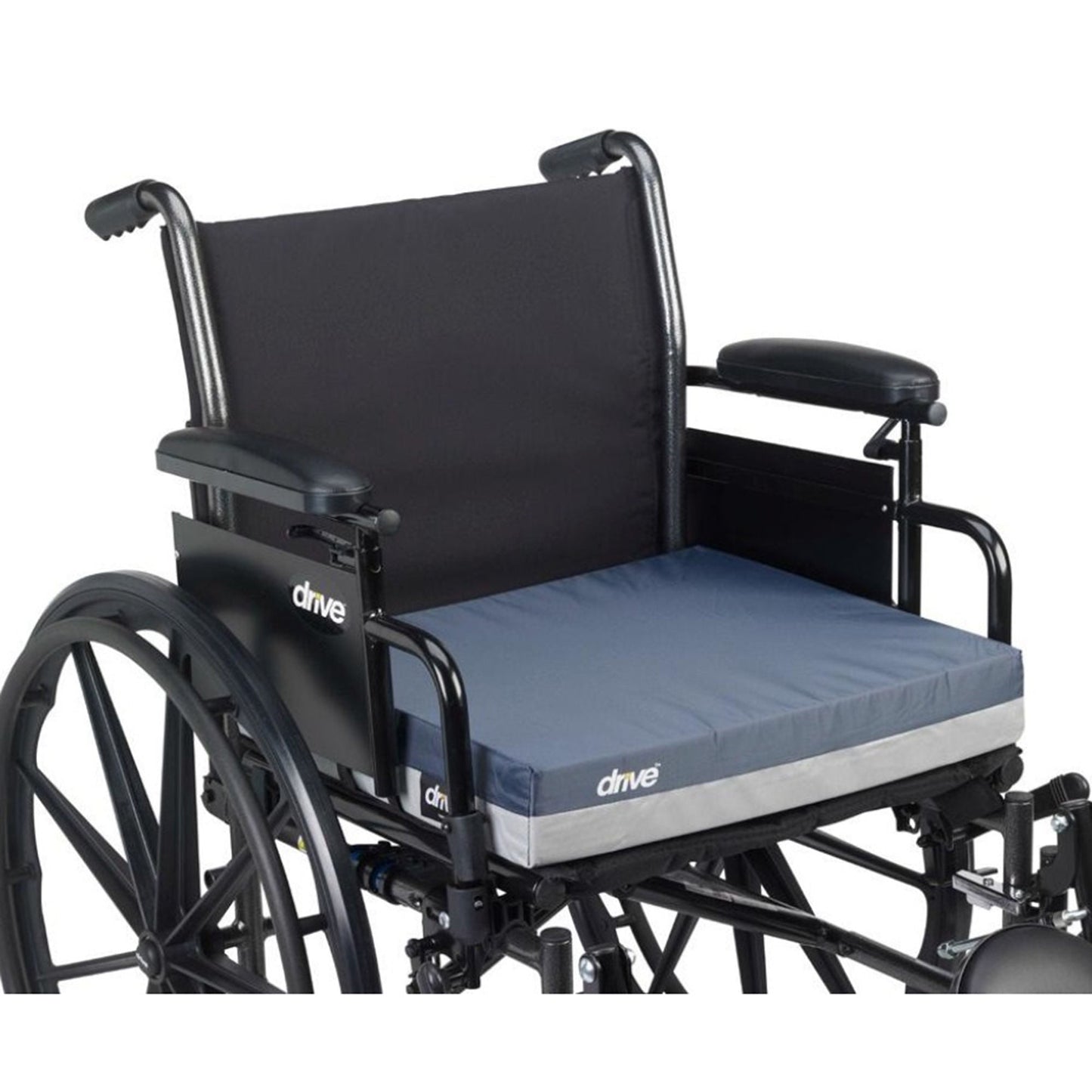 Gel "E" Seat Cushion, Gel / Foam, Blue