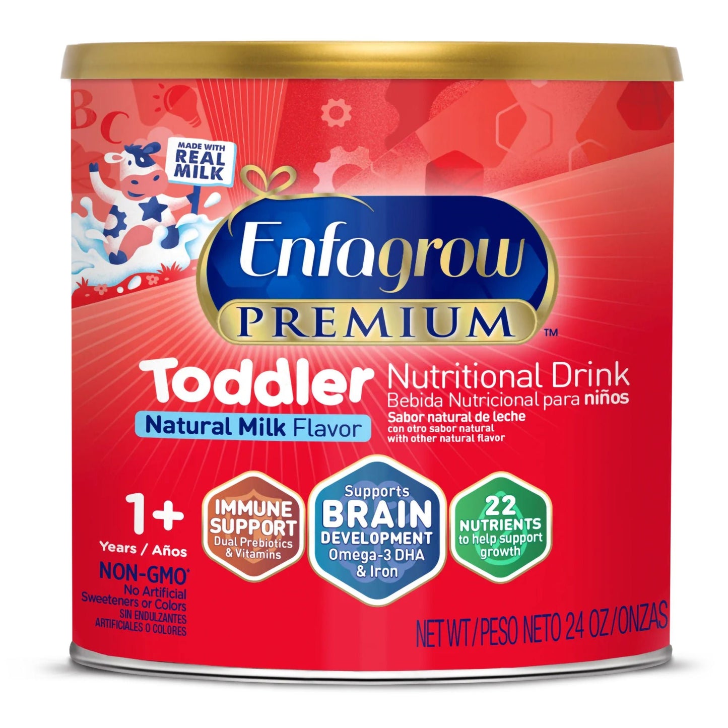 Enfagrow Premium Toddler Pediatric Oral Supplement Unflavored Can Powder