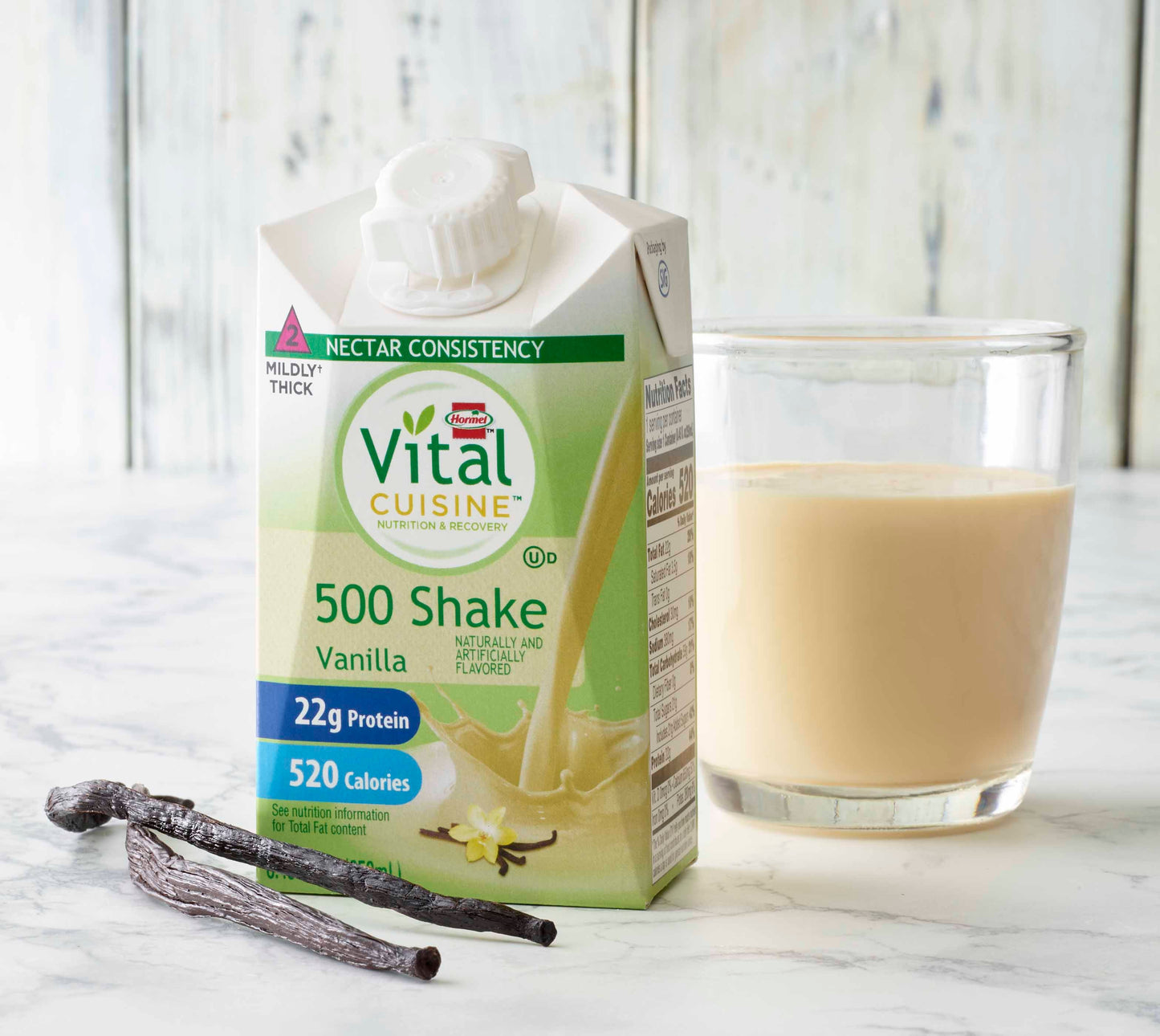 Vital Cuisine® 500 Shake Vanilla Nutrition and Recovery, carton