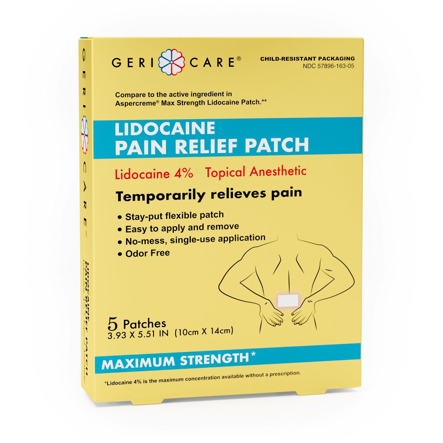 Geri-Care Topical Pain Relief 4% Strength Lidocaine Patch