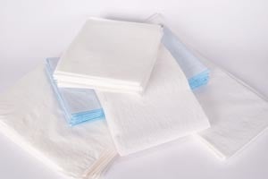 Tidi Everyday Stretcher Sheet Flat 30 W X Inch White Tissue / Poly / Polyethylene Film Disposable