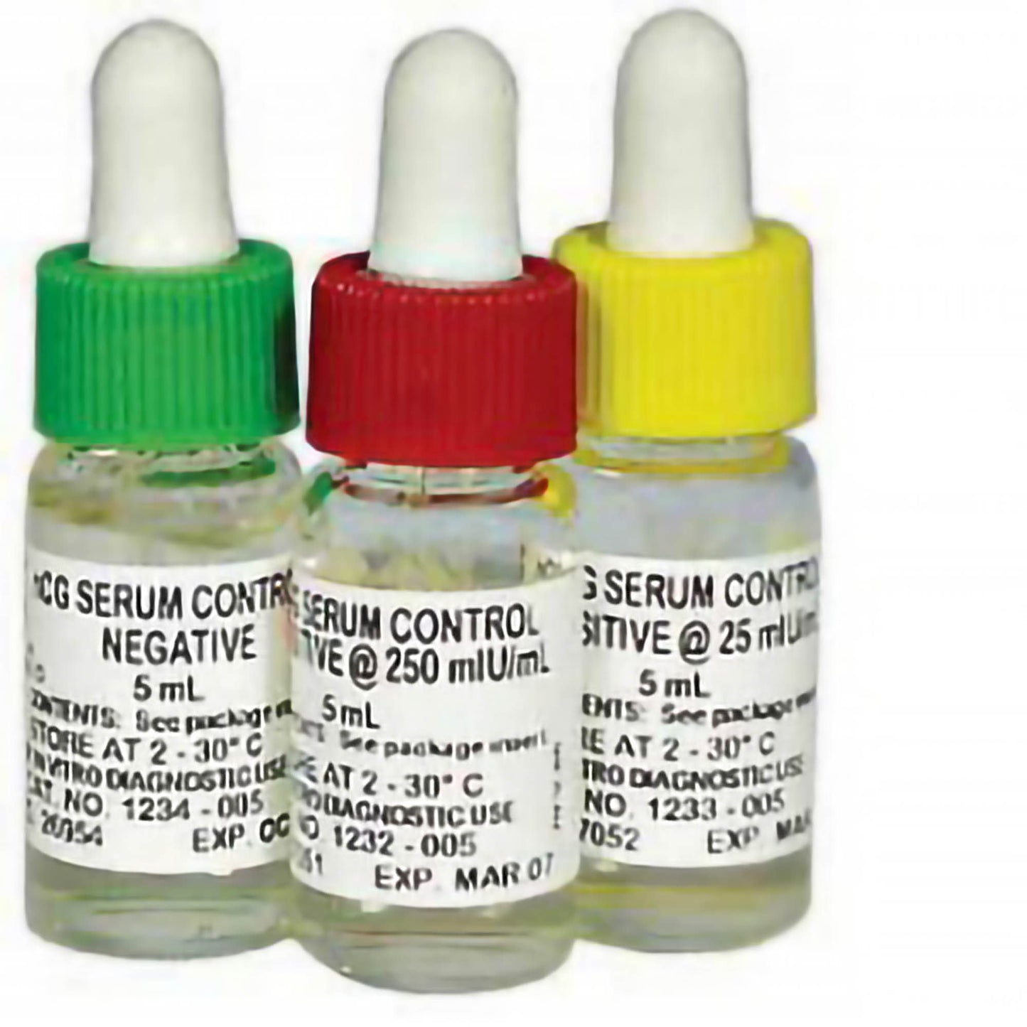 Fertility Test Control Set Human Chorionic Godadotropin (hCG) Serum 3 Levels 3 X